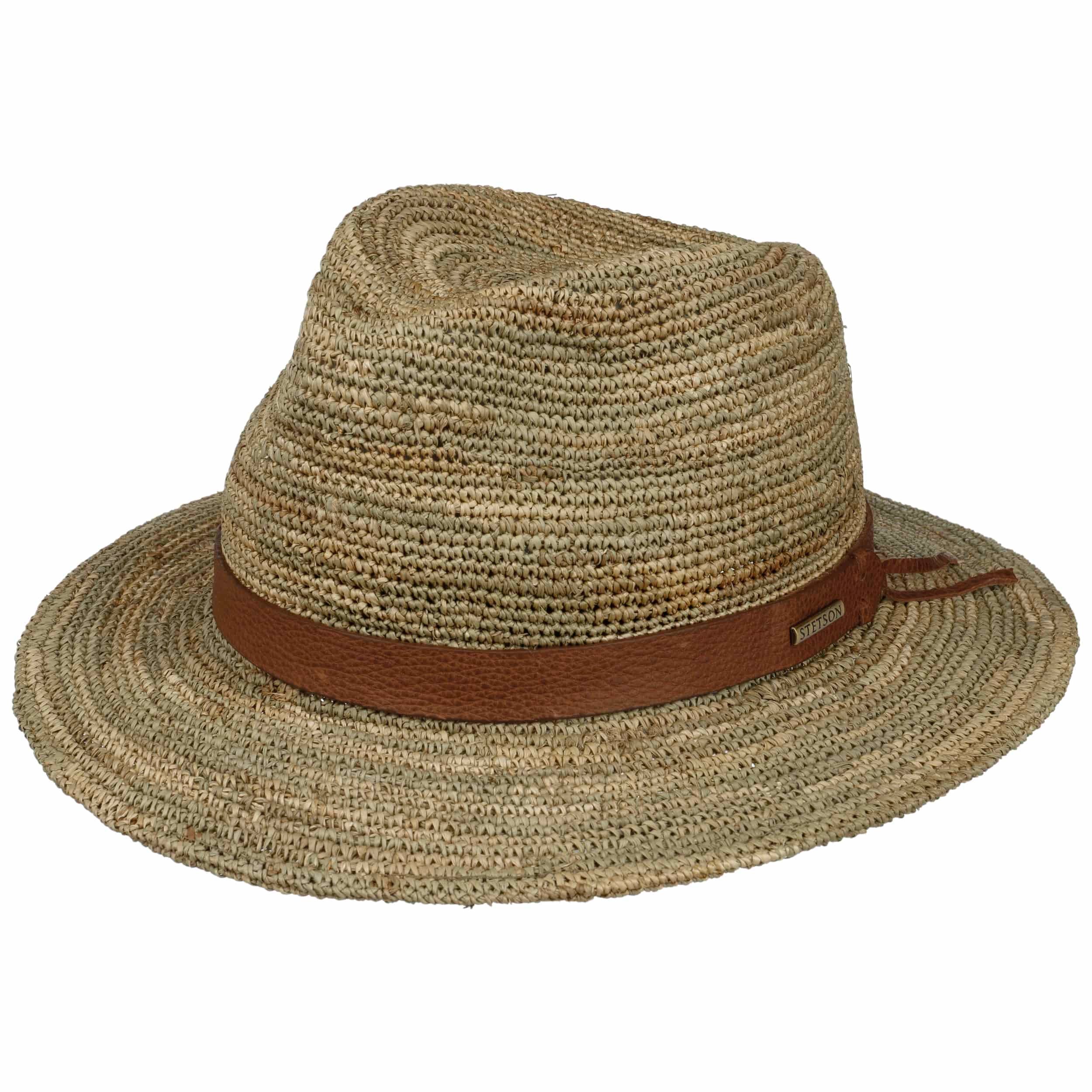 Cappello Stetson Fedora Medfield Seagrass Per Uomo – Taglia S – Paglia Intrecciata, Lavabile A Mano