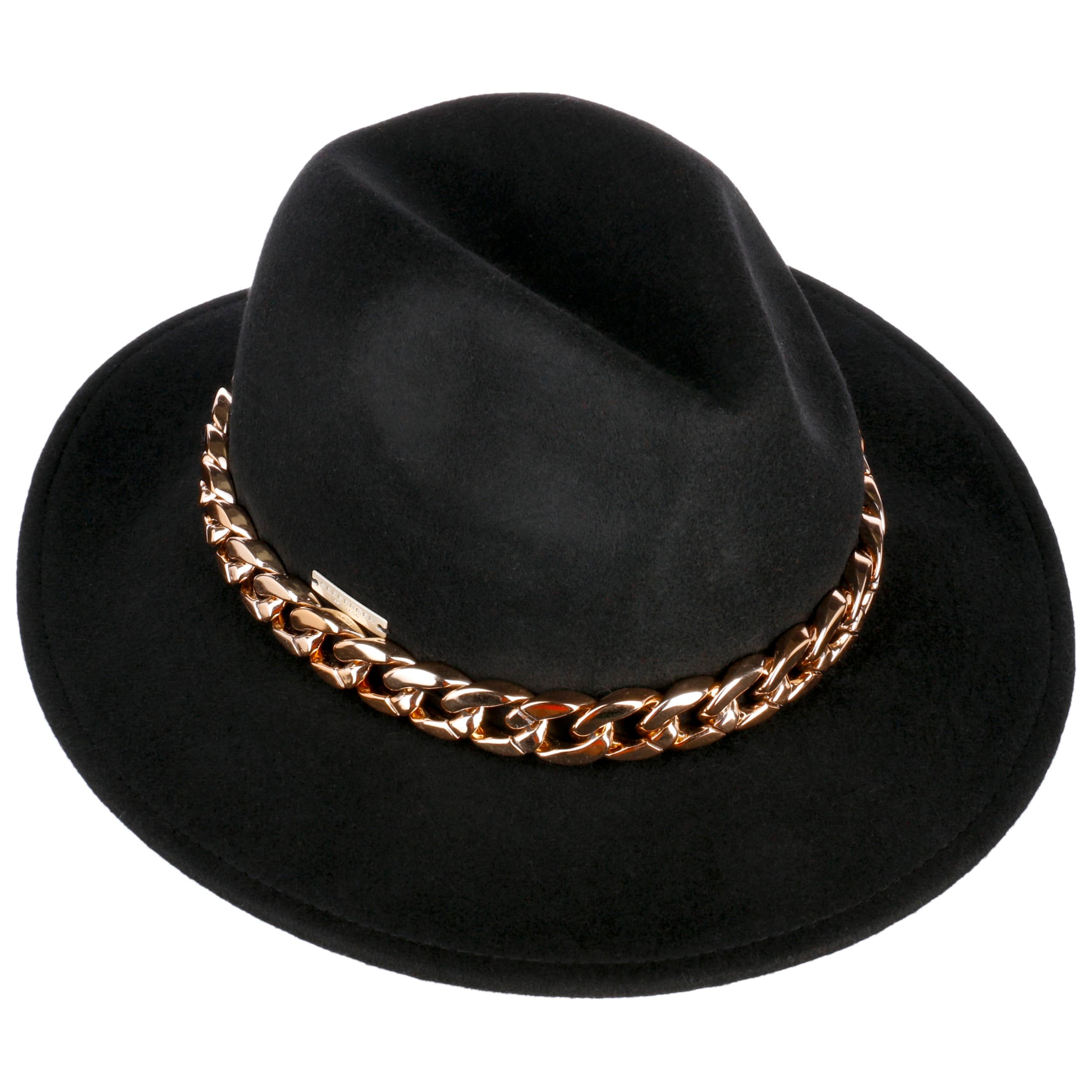 Dvbfufv Cappello a cilindro in lana da uomo, alla moda