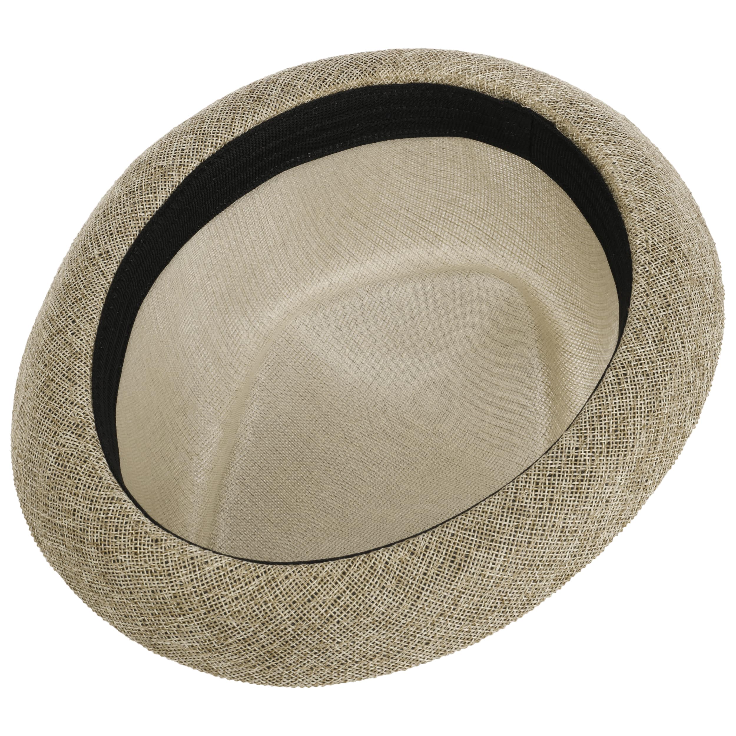 Cappello Fedora In Paglia Made In Italy - Stile Bogart Con Nastro Gros-Grain - Elegante Ed Estivo - Foto 4