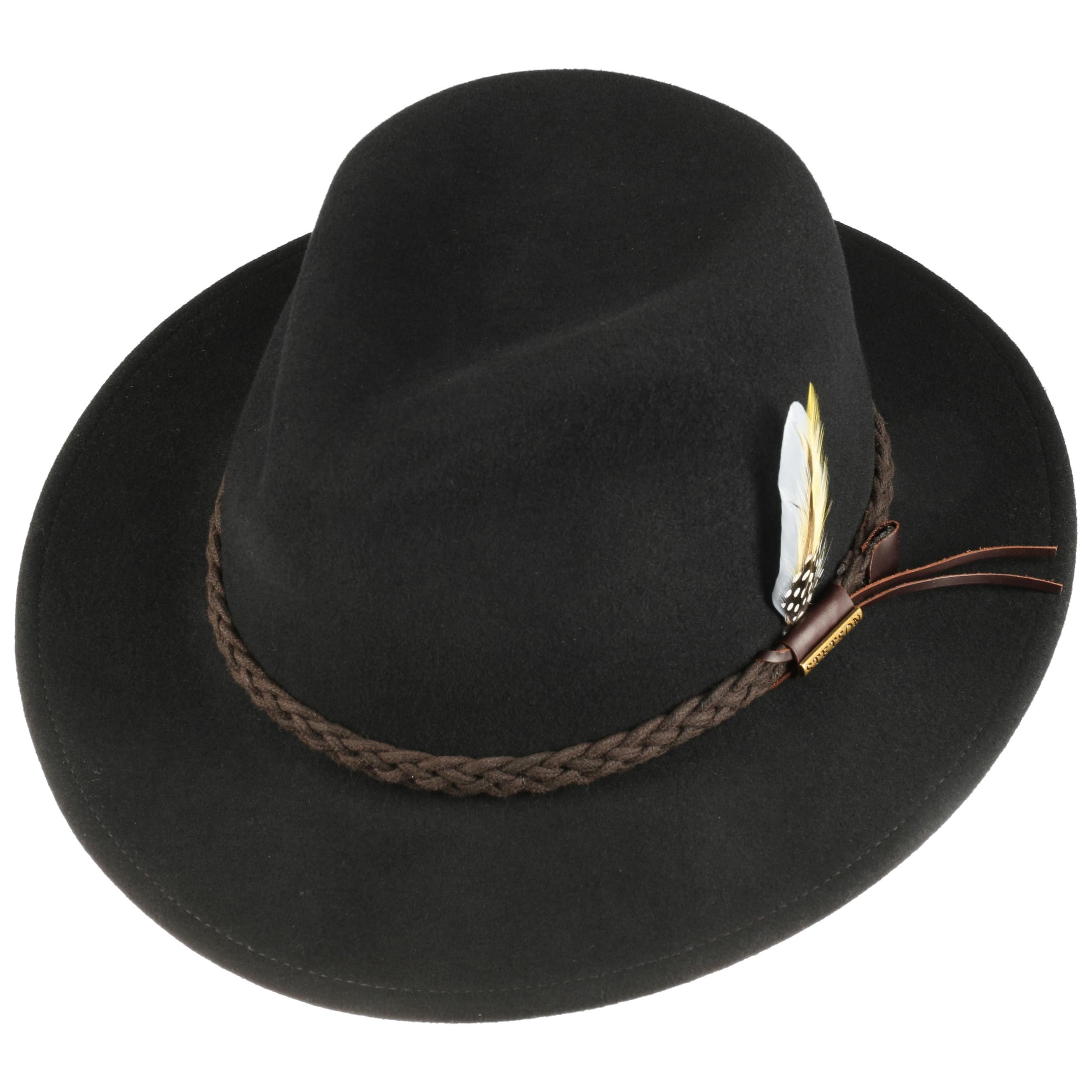 STETSON Chapeau Talamo Pork Pie VitaFelt Homme - Made in USA de Pluie en Feutre Laine Outdoor