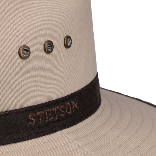 Cappello Stetson In Cotone Cerato Idrorepellente – Made In Germany, Protezione UV 40, Fodera Estate/inverno