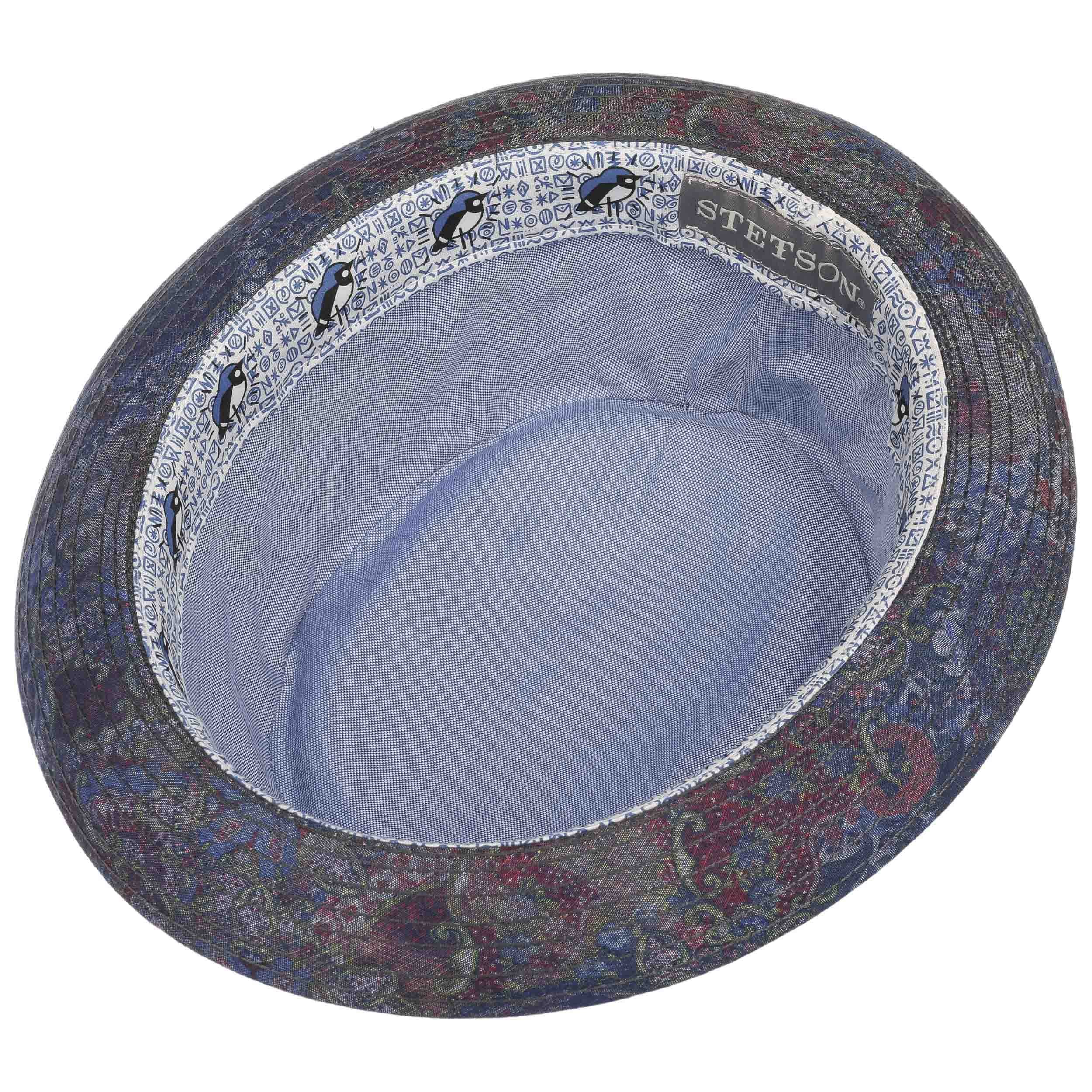 Stetson Cappello di Tessuto Johnny Pork Pie Uomo - Made in Italy da Musicista con Fodera, Fodera Autunno Estate Primavera Inverno Estate/Inverno - 58