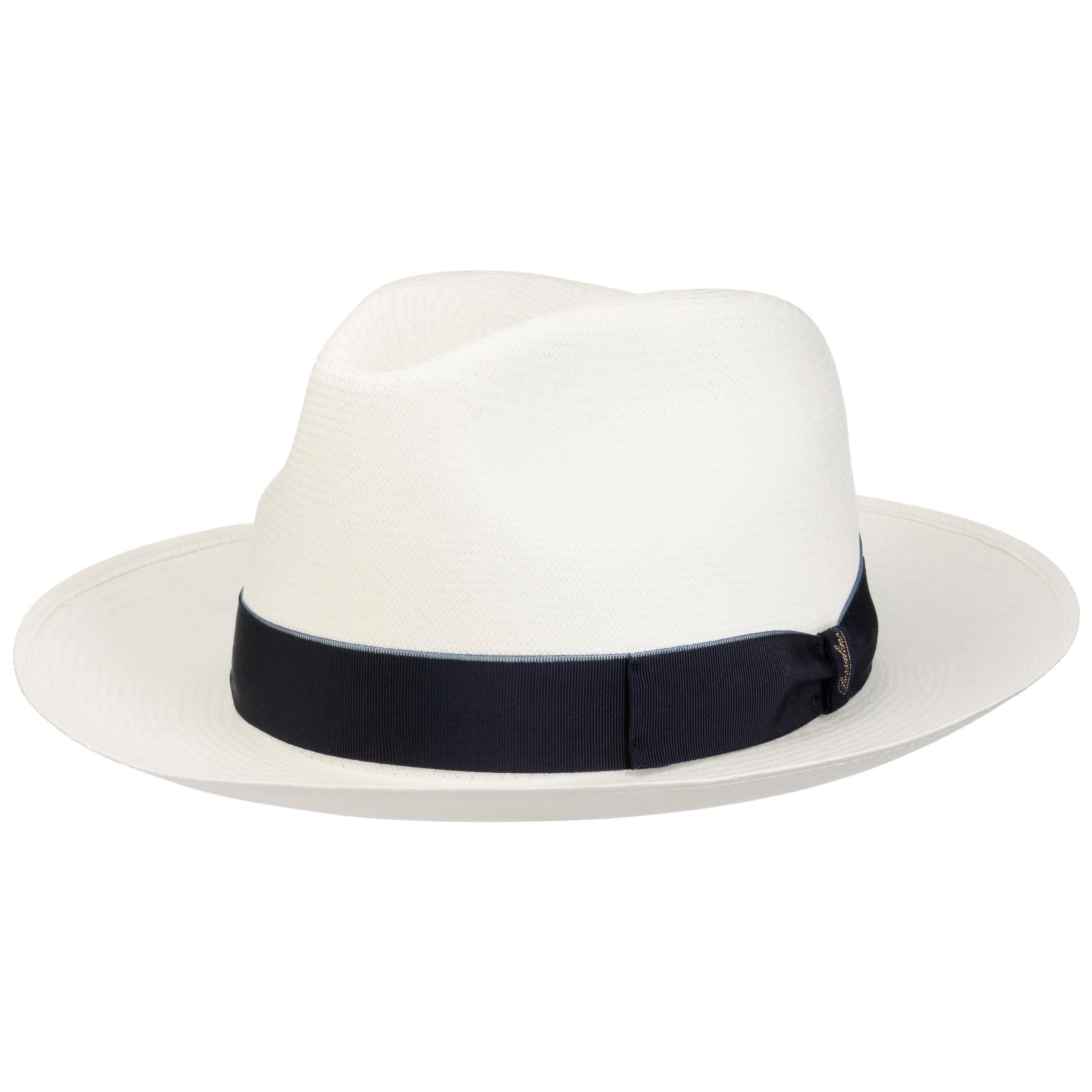 Borsalino Cappello Panama Bogart Extrafine Paglia Intreccio 12, Unisex, Made In Italy, Nastro Grosgrain, Ideale Per Primavera/Estate