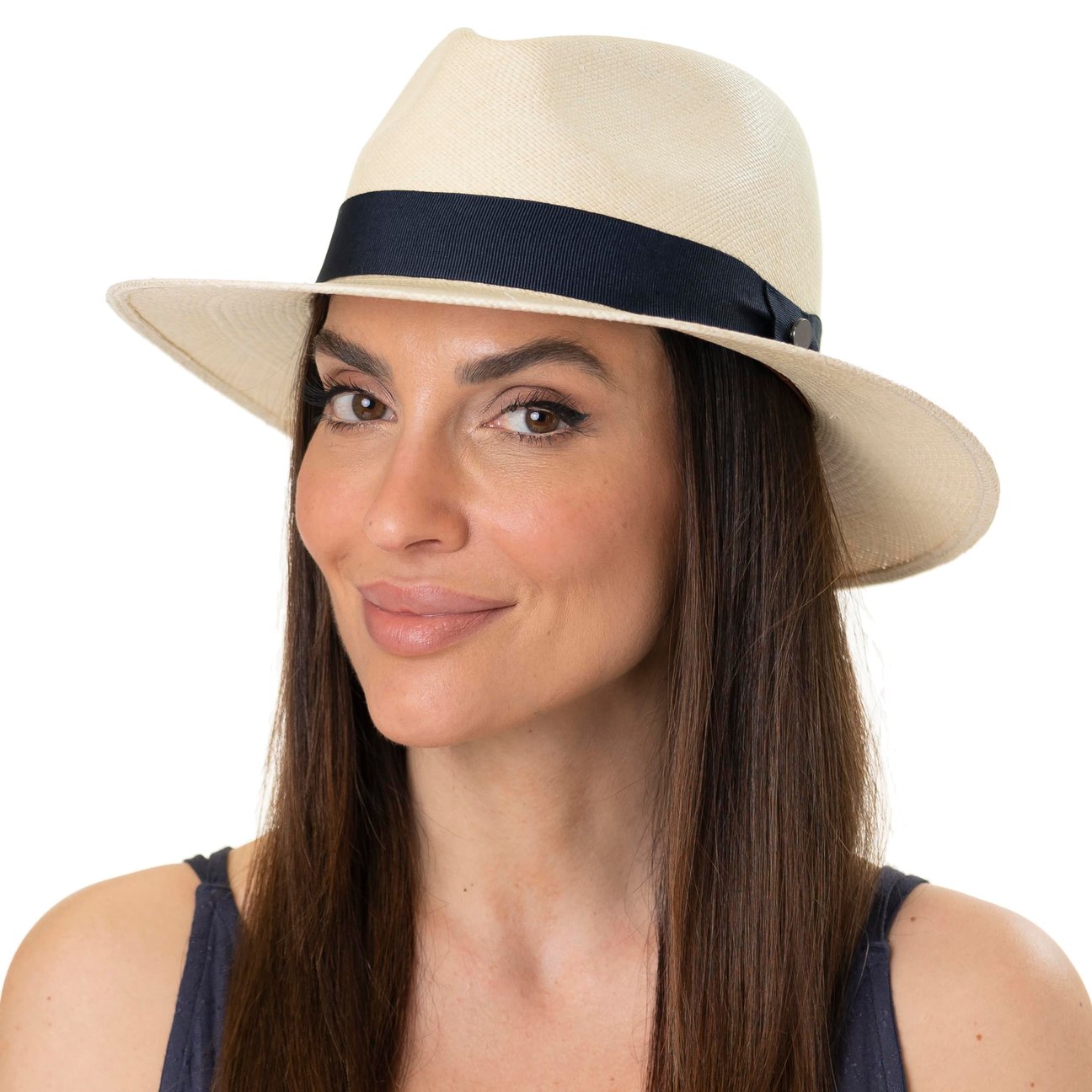 LIERYS Vincova Cappello Panama Stile Gambler Protezione UV 50 Unisex Primavera Estate