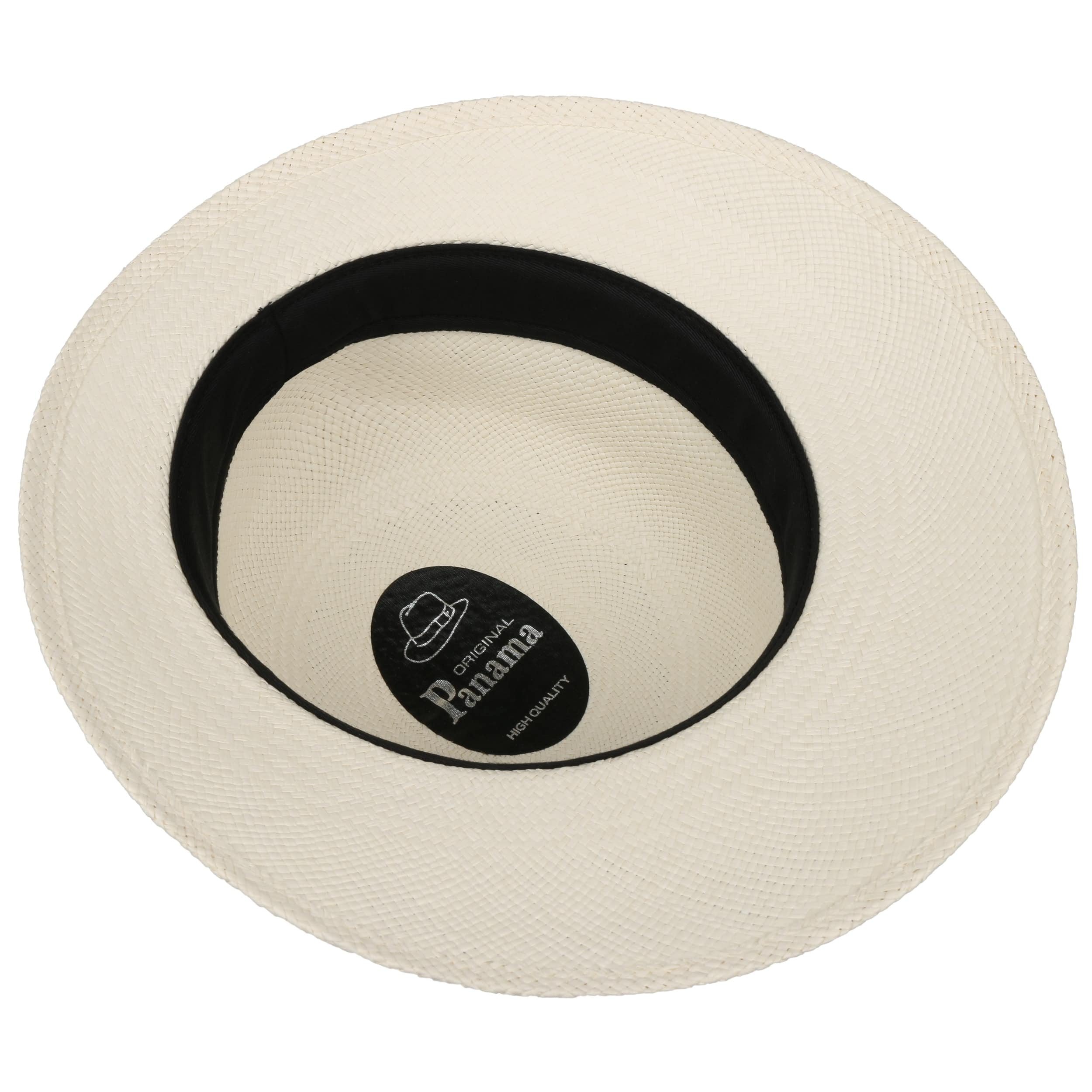 LIERYS Cappello Panama Gambler In Paglia - Unisex, Fatto A Mano In Ecuador, Protezione UV50, Fascia In Pelle - 4