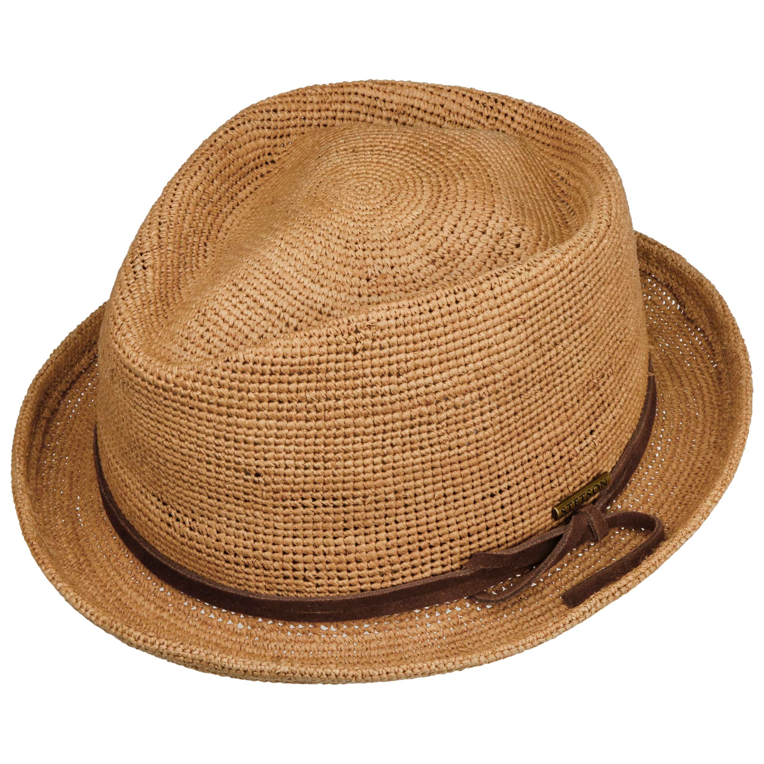 Stetson Cappello In Rafia Sondova Crochet - Paglia Da Sole Con Nastro Grosgrain, Unisex, Primavera/Estate - 2