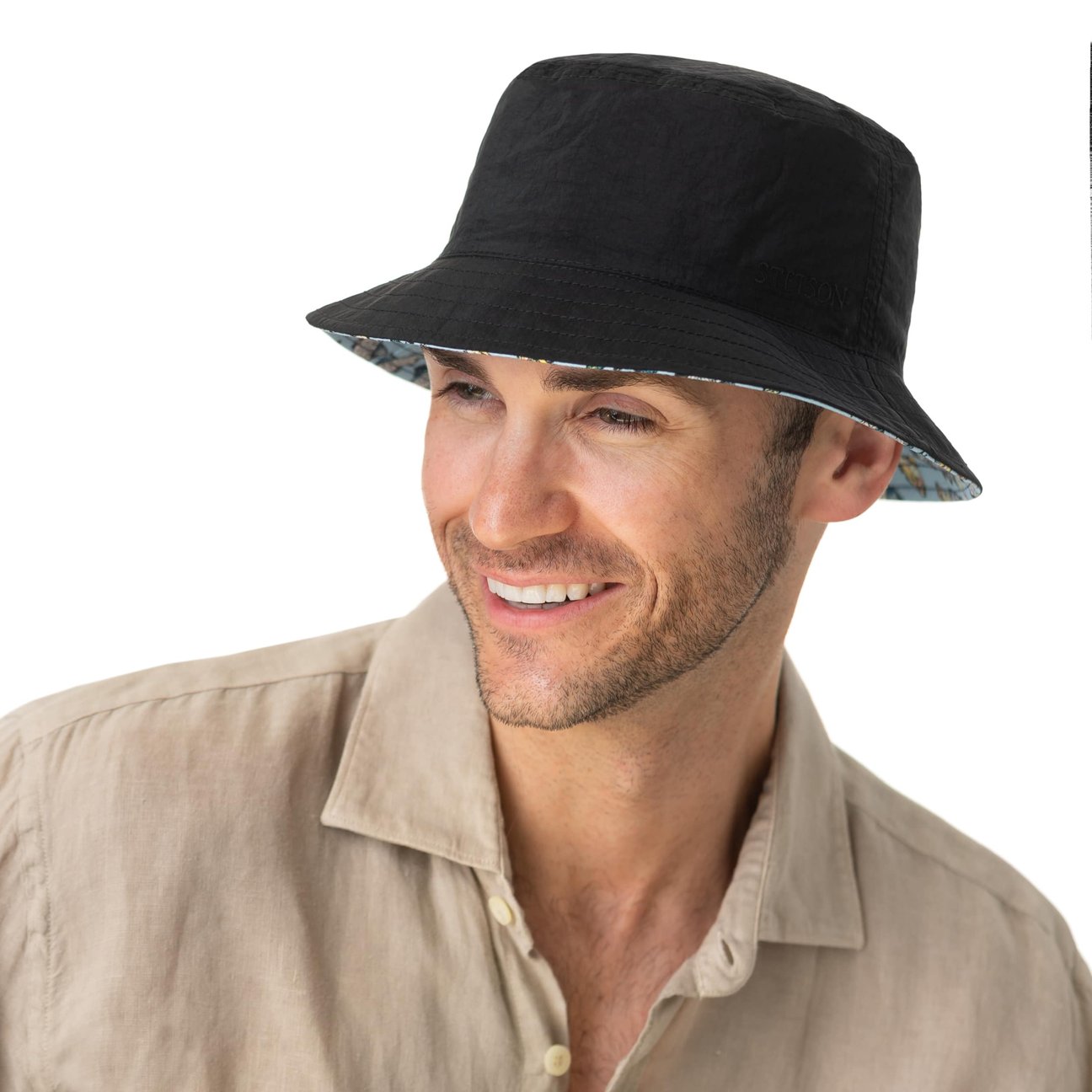 Chapeau Réversible Allover Fish Bucket by Stetson - CHF 73.95