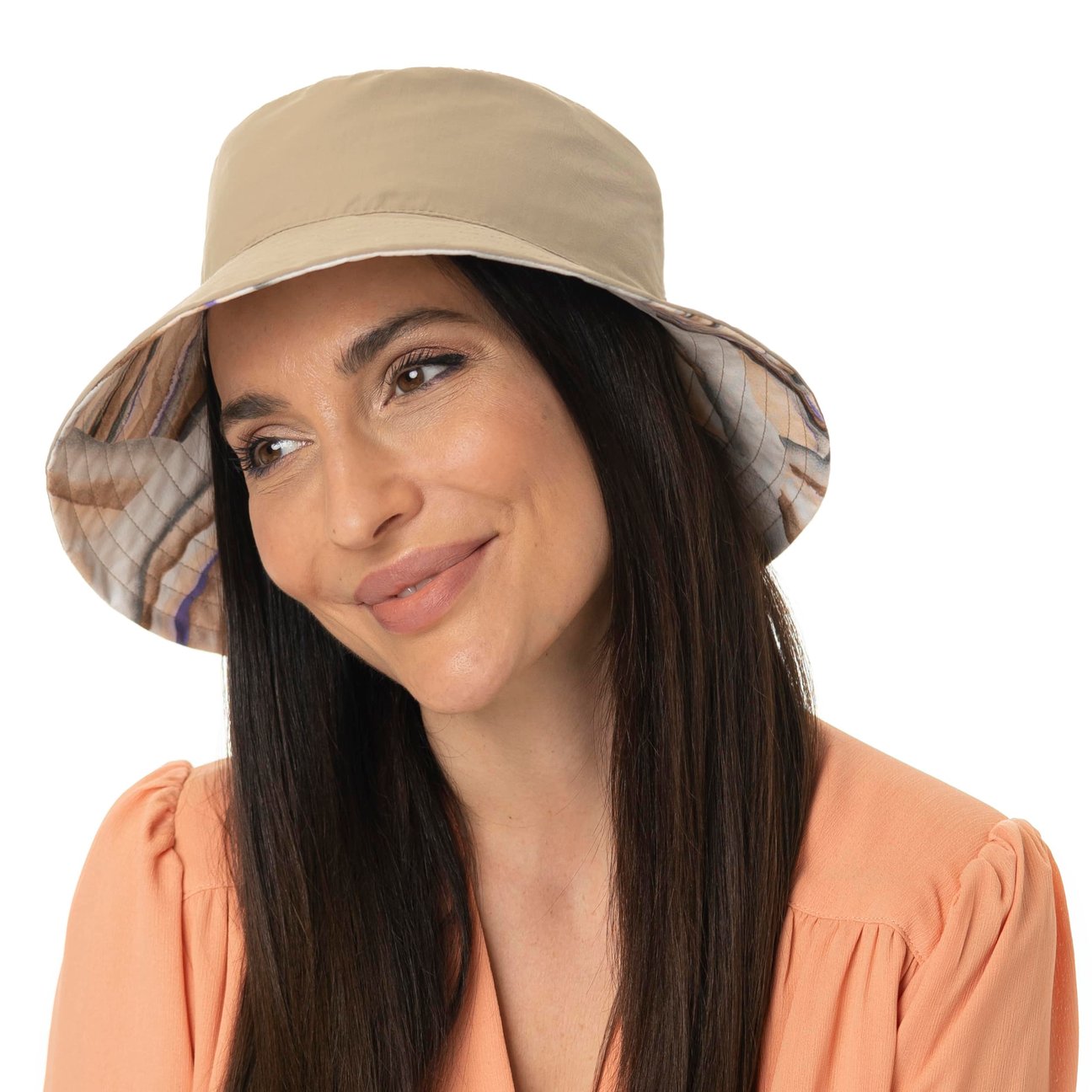 Cappello anti UV a tesa media donna - Blu Oceano - Nuvées - UPF 50