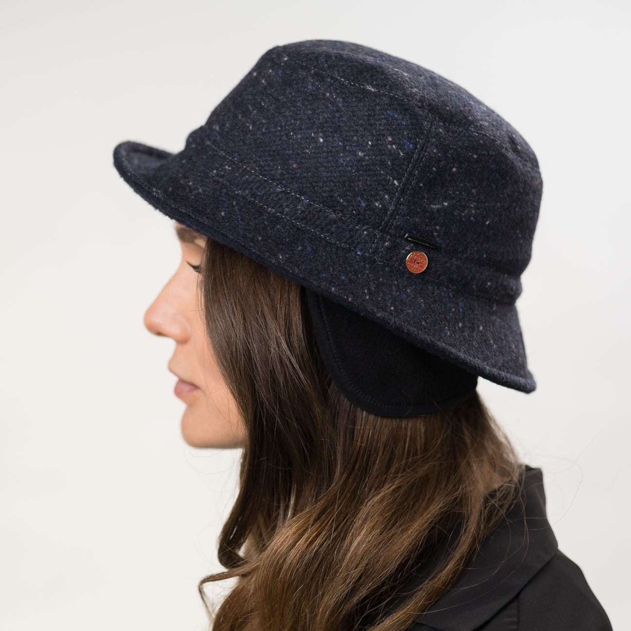 Bozaap - Cappello invernale per bambini, caldo e caldo, scaldacollo, con sciarpa e cappello a maglia, con paraorecchie e sciarpa, colore: Blu