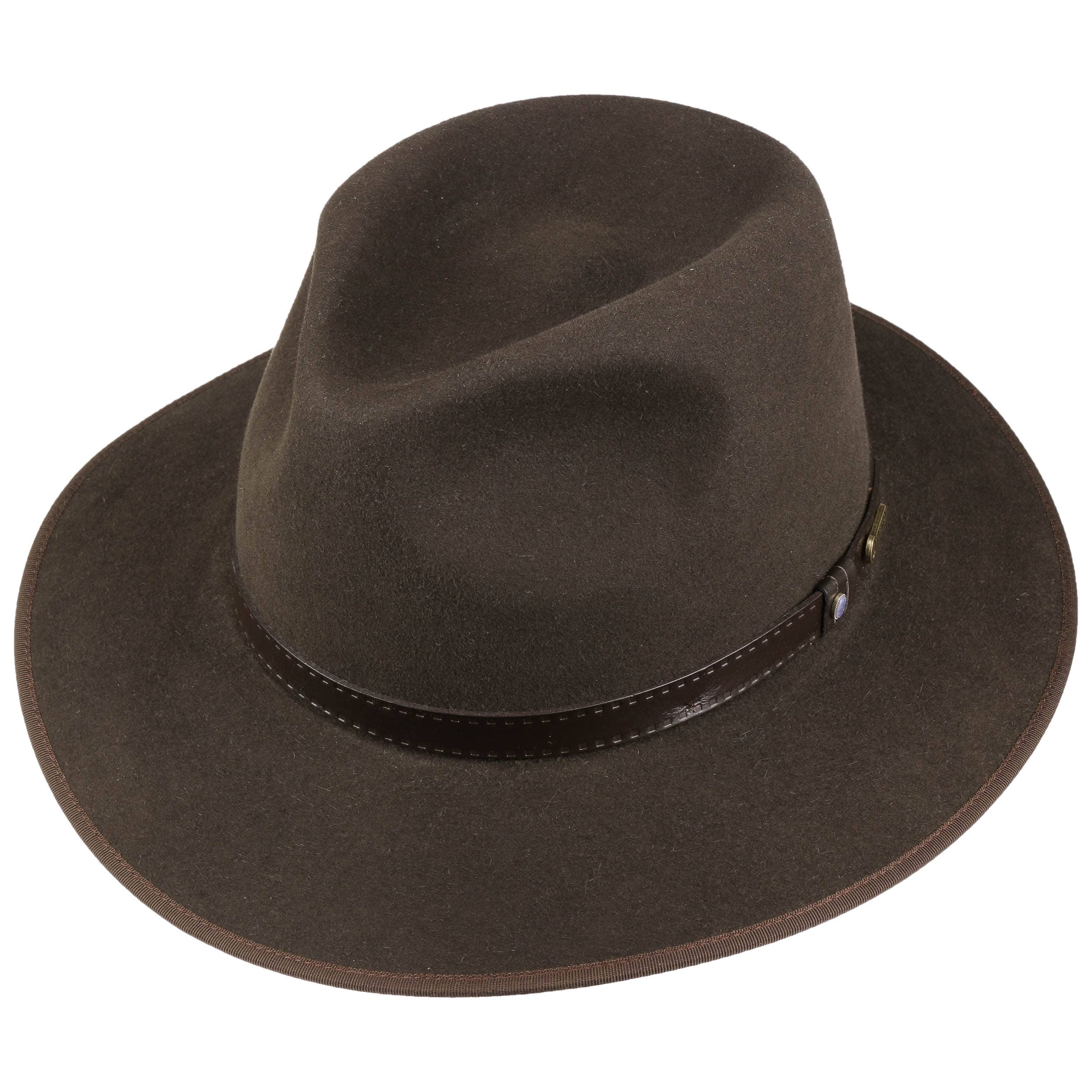 Cowboy Aussie Vera Pelle Cappello Australiano Marrone Western Outback - Foto 5