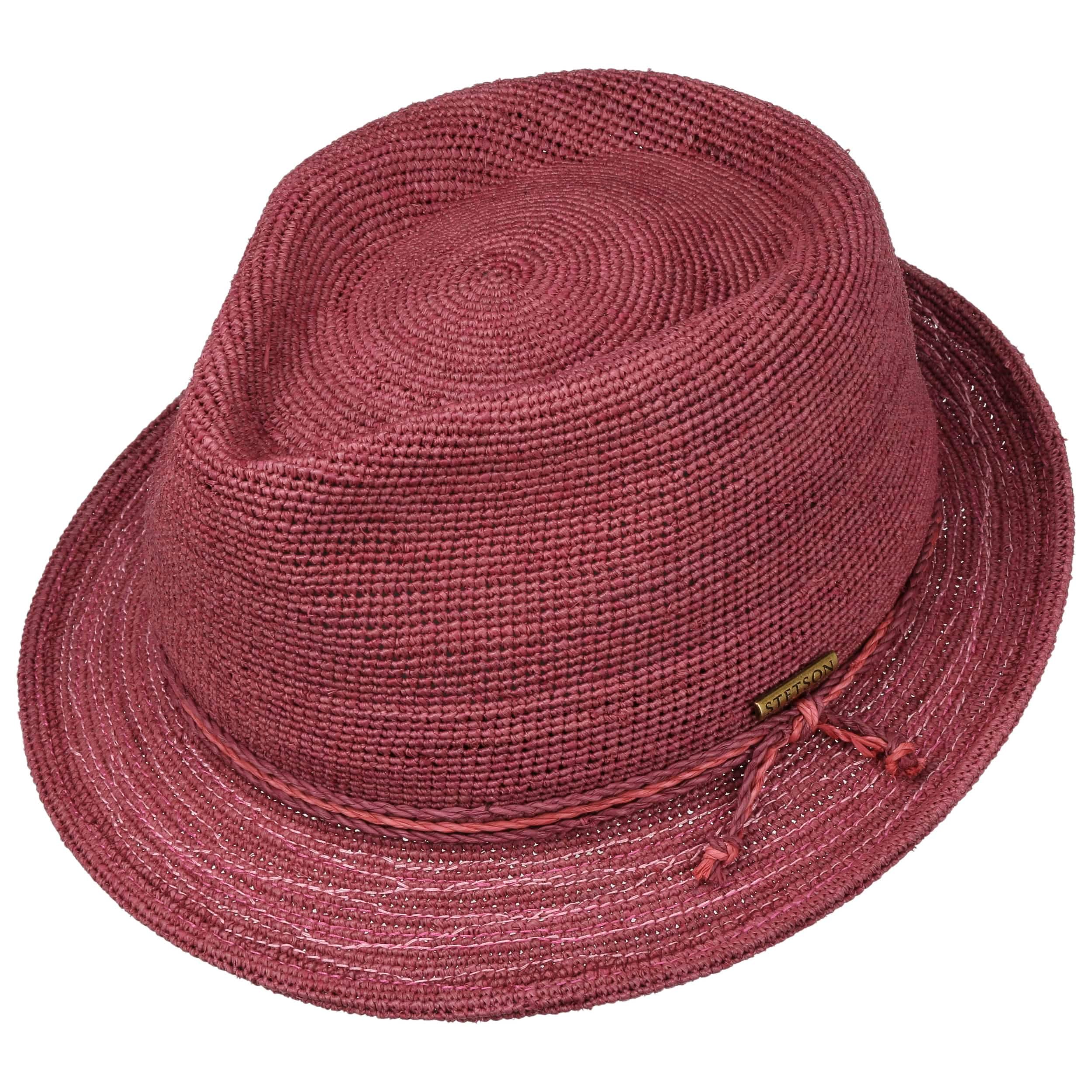 Classic Italy - Cappello Trilby Feltro Trilby - Size 57 cm - Rouge