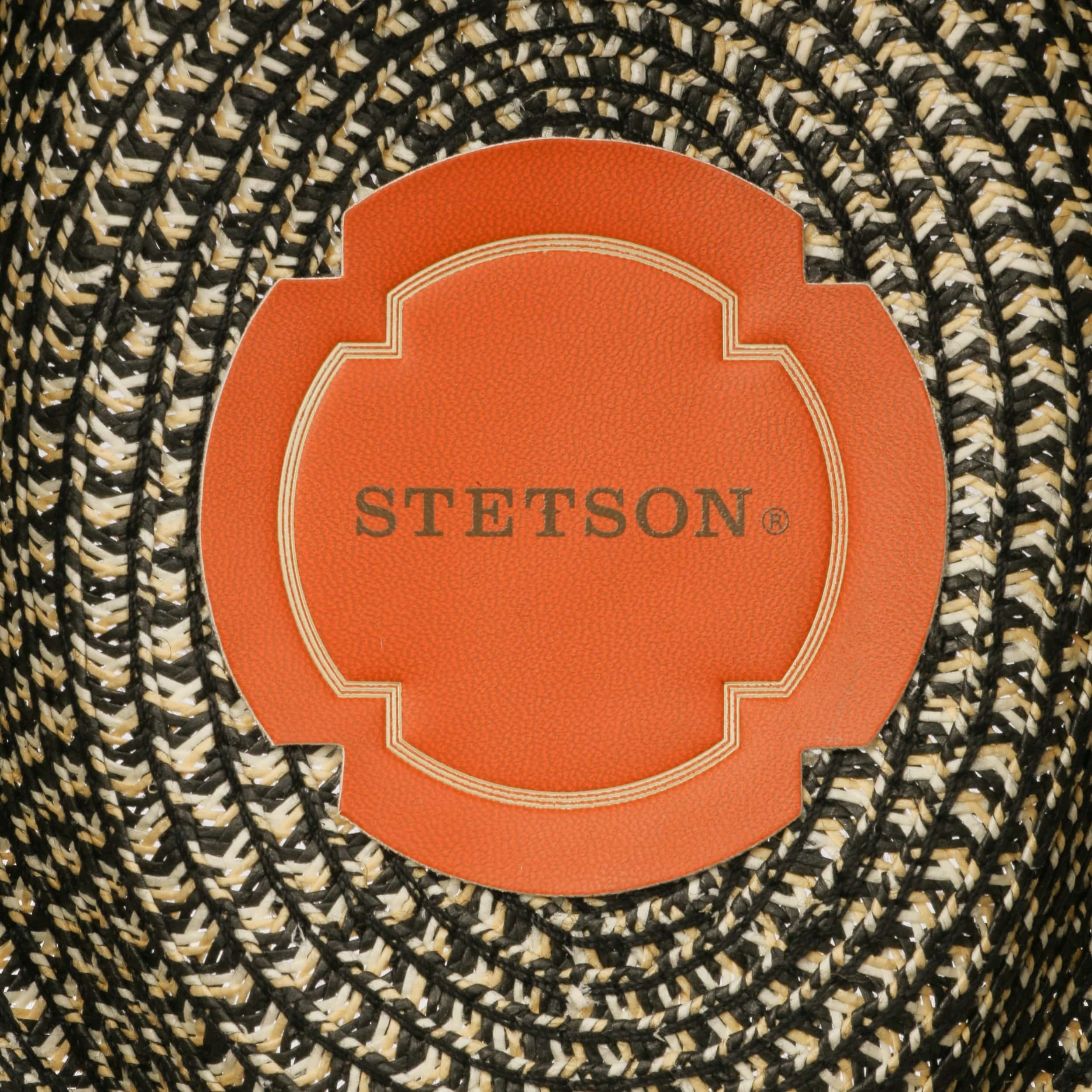 Stetson Cappello Paladon Toyo Traveller Unisex In Tessuto Mélange, Con Nastro Grosgrain, Tesa Larga 7 Cm, Primavera/Estate
