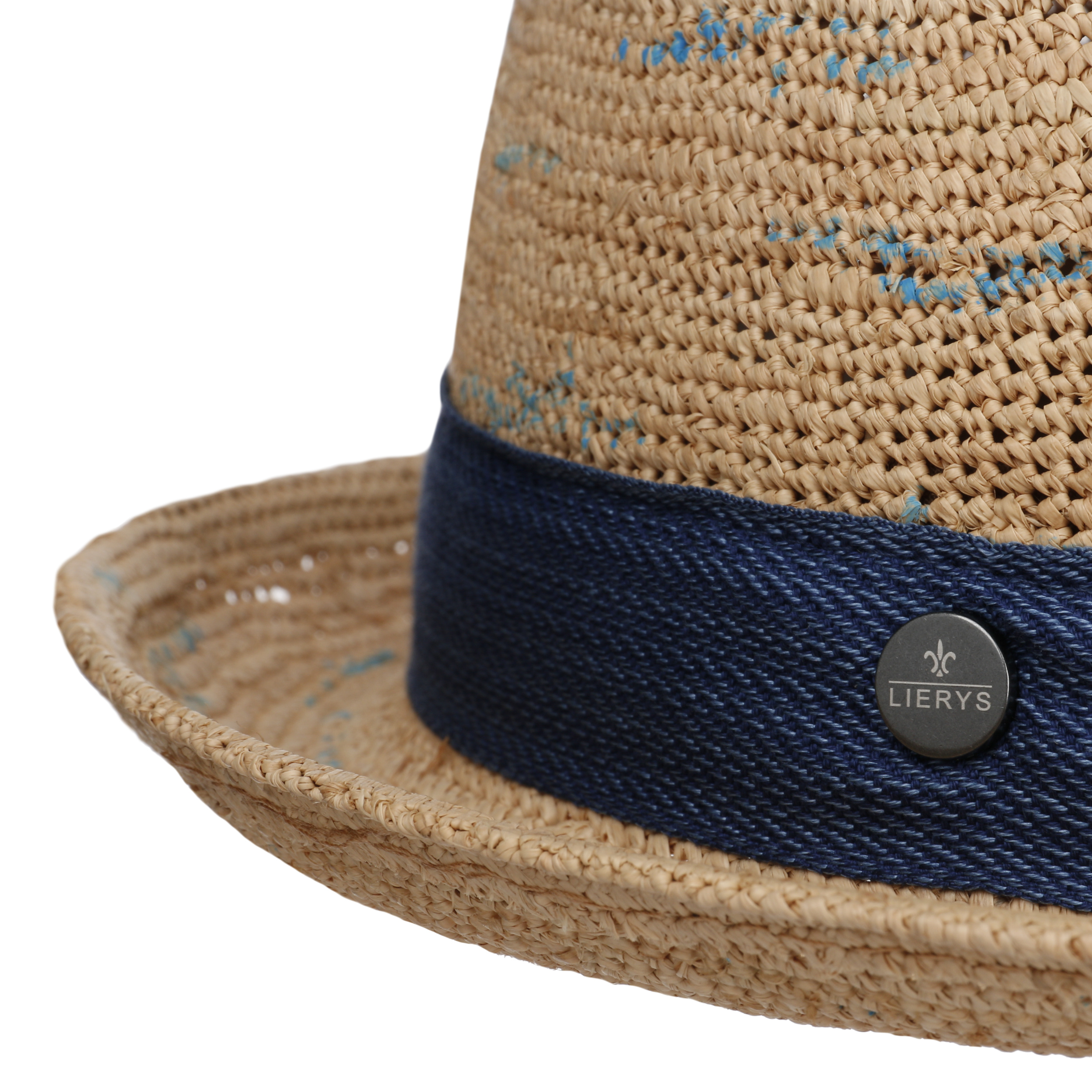 Cappello Porkpie In Rafia LIERYS Uomo - Made In Italy, Elegante Per Primavera/Estate - Foto 4