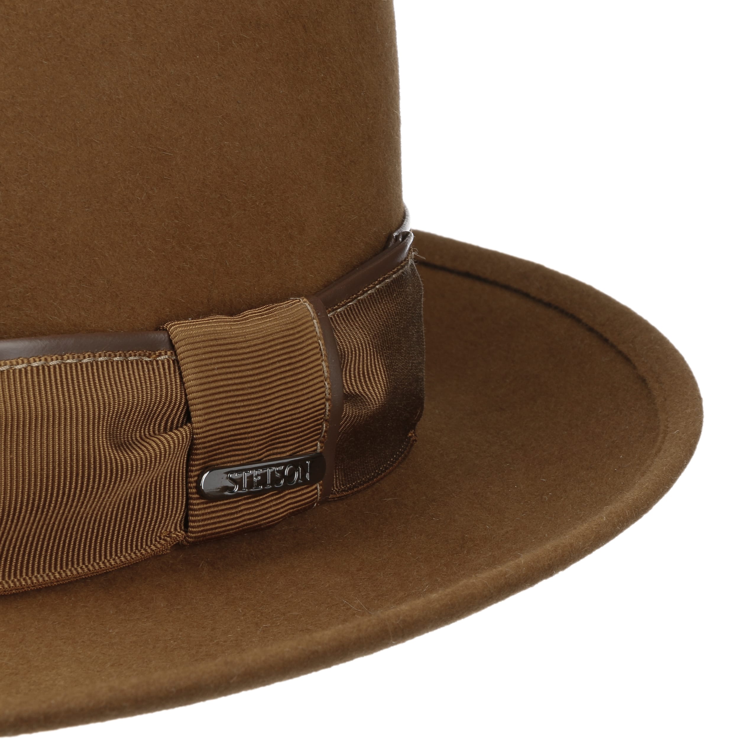 Cappello Da Cowboy In Finta Pelle Scamosciata Marrone Cowgirl Adulti - Foto 4