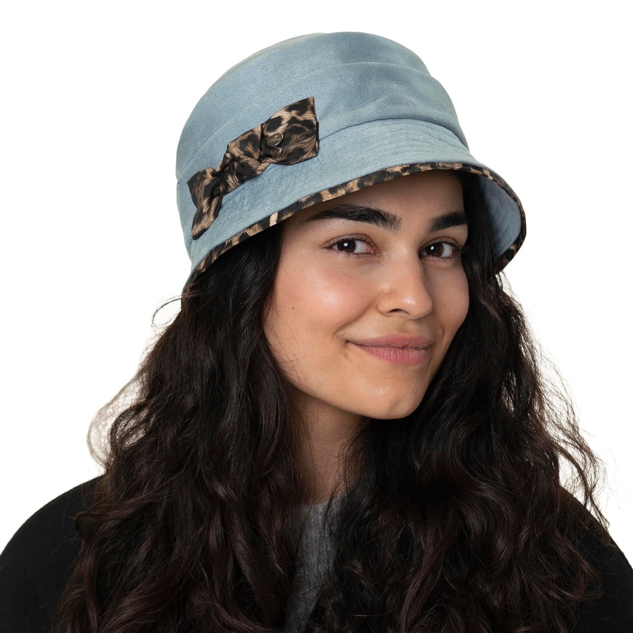 T-shirt Donna Manica Corta Con Stampa Leopardo E Fiocco - Girocollo, Taglie Dalla S Alla 3XL, Ideale Festa Della Mamma