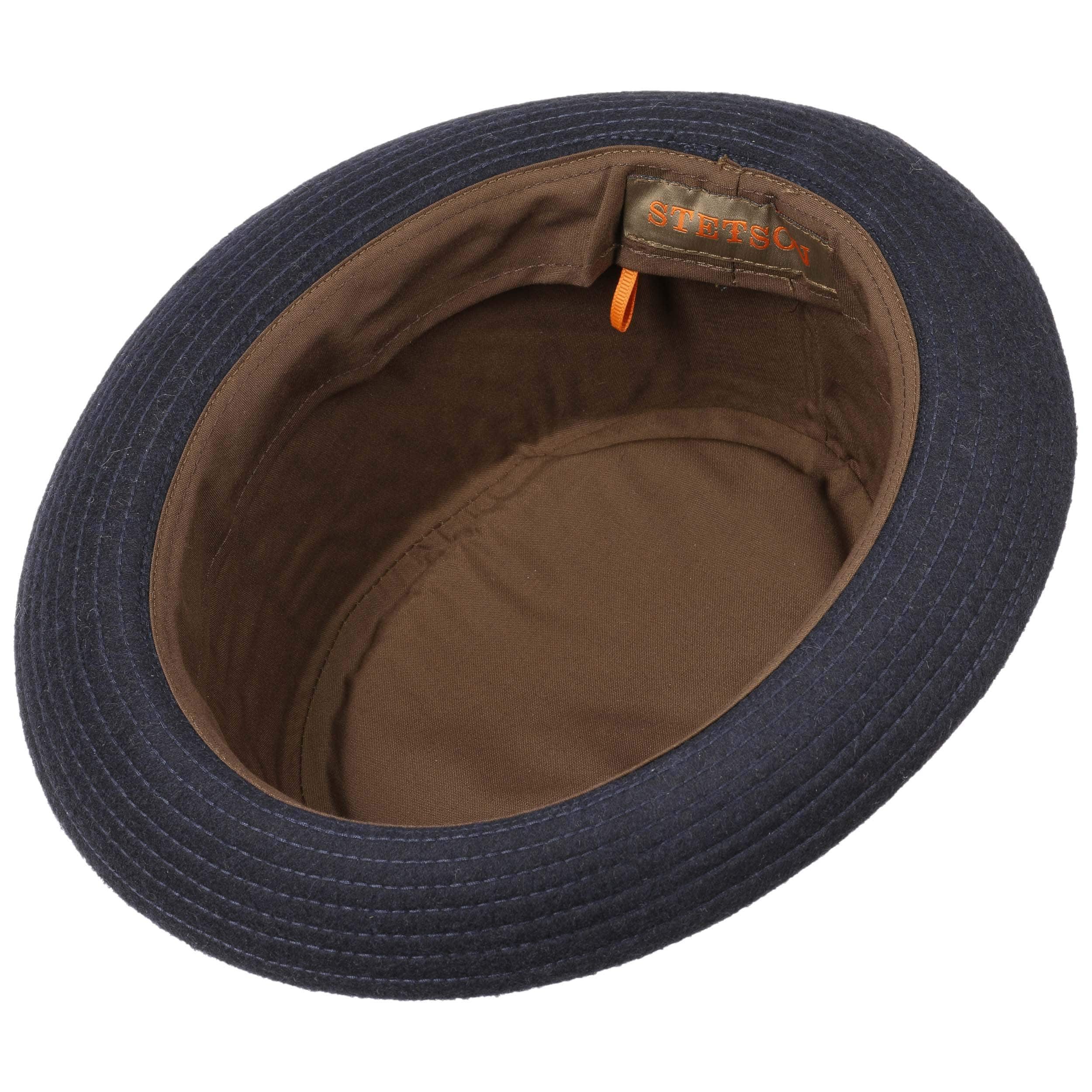 Stetson Cappello In Lana Burley Pork Pie Uomo - Con Fascia In Pelle - Impermeabile E Pieghevole - 3