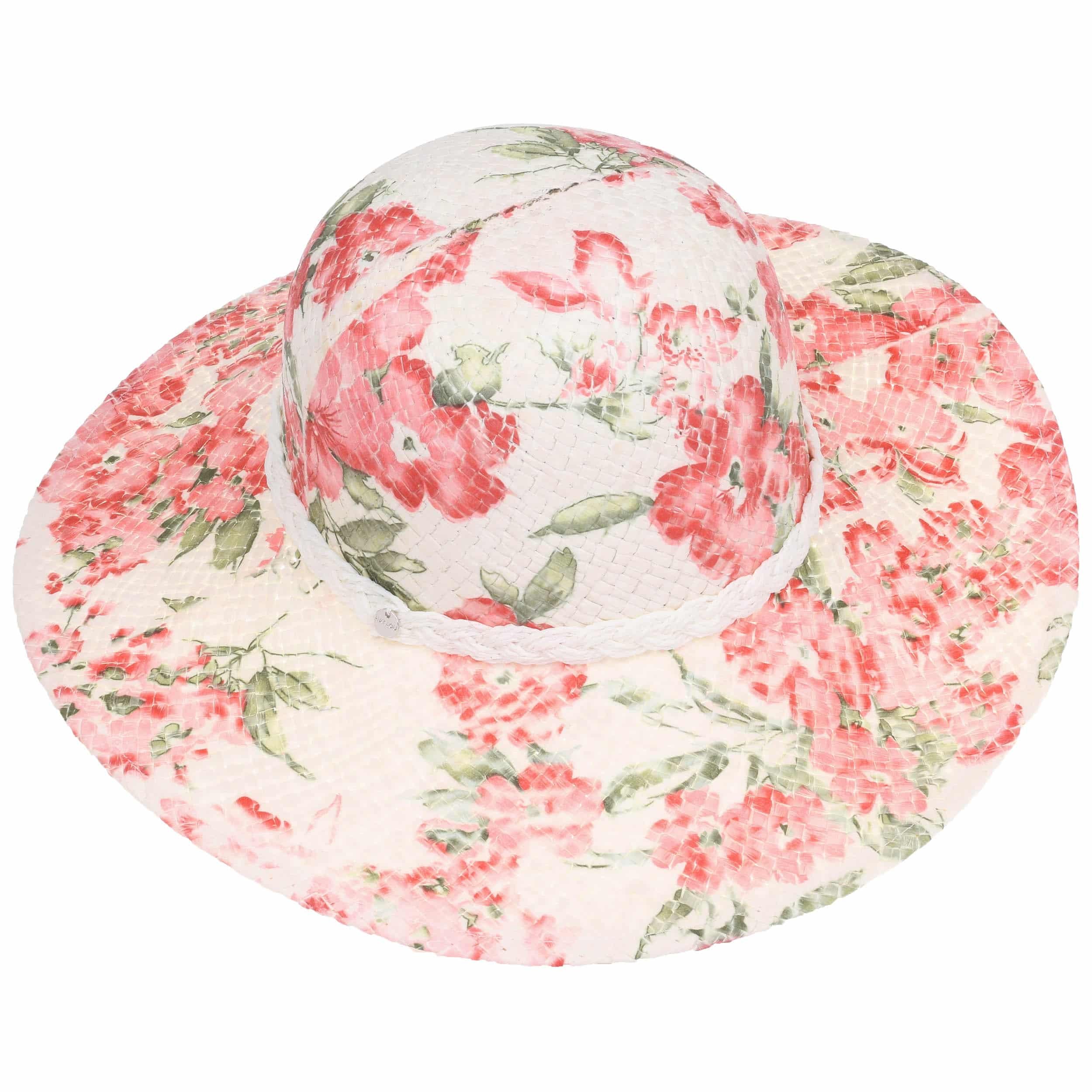 Cappello Da Sole In Organza Kentucky Flower – Tesa Larga, Floreale, Per Matrimoni E Chiesa
