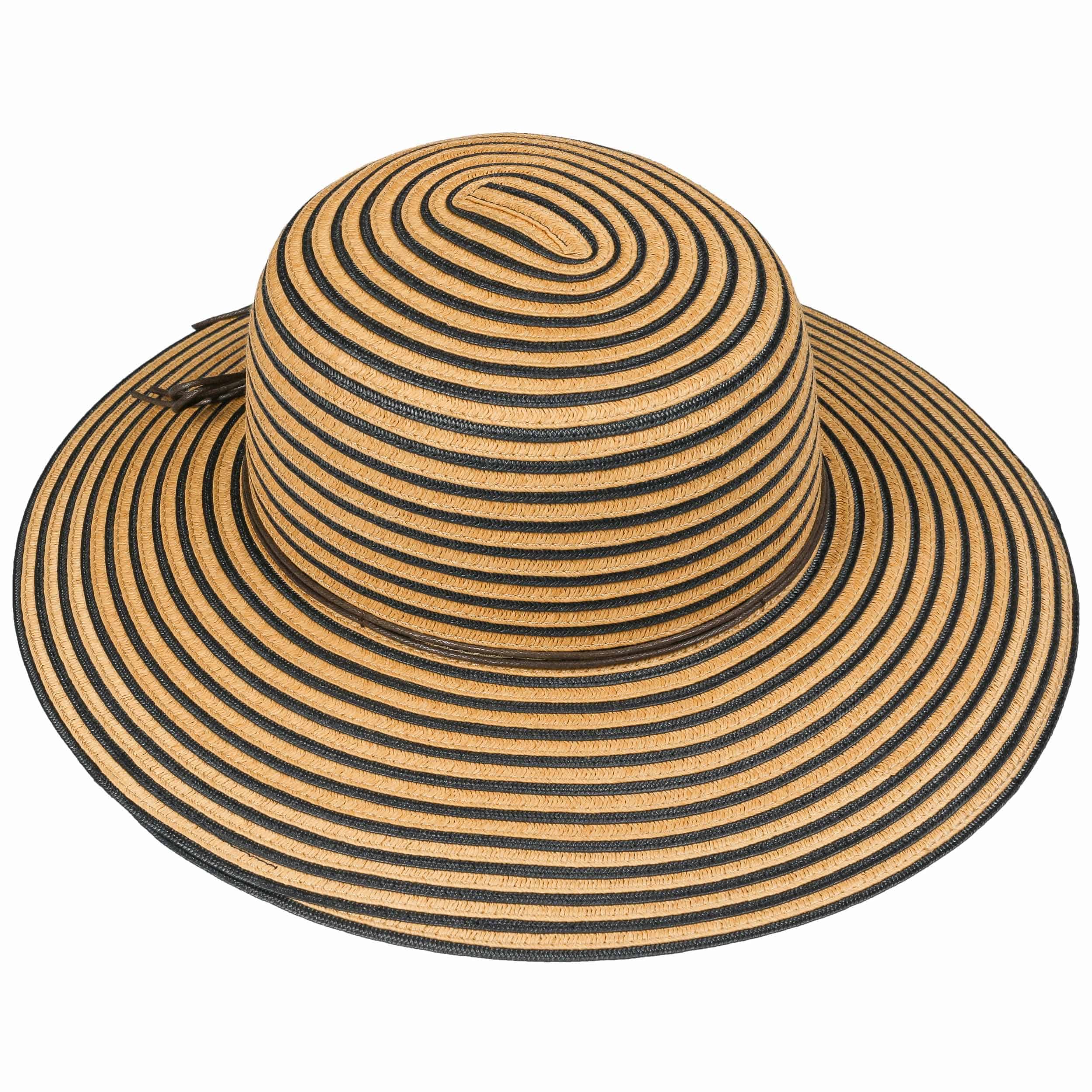 Cappello A Tesa Larga Donna LIPODO - Made In Italy, Paglia Di Carta E Rafia, Per Spiaggia, Giardino, Estate