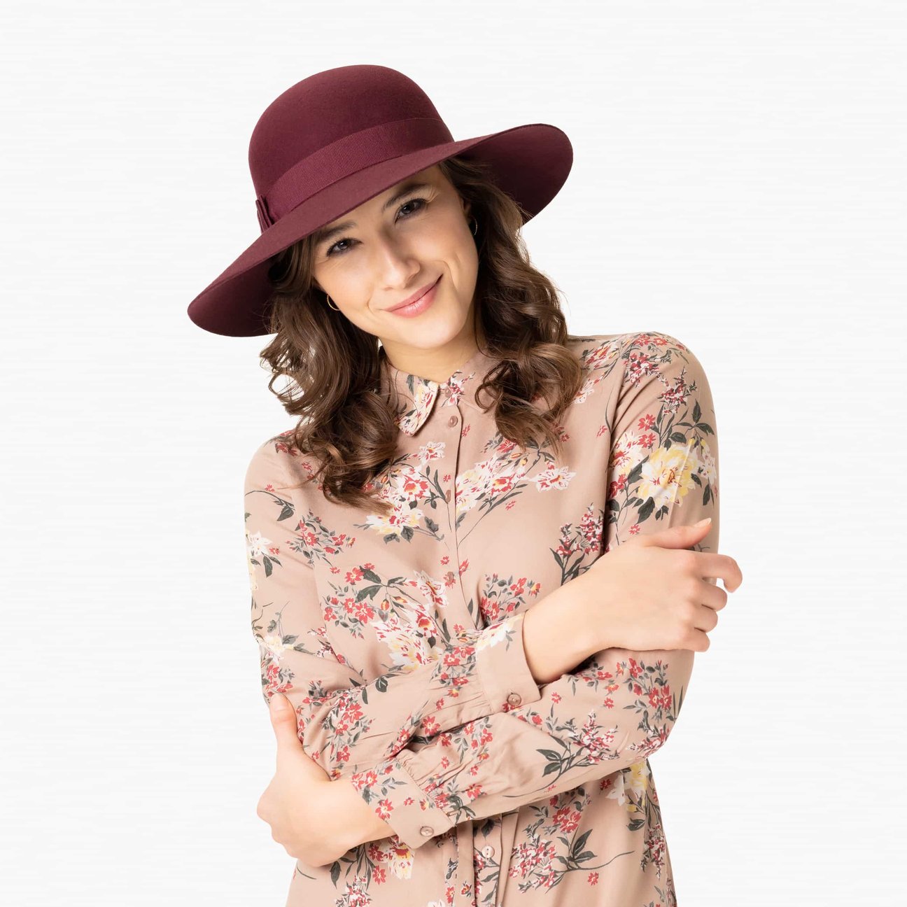 cappello a tesa larga donna
