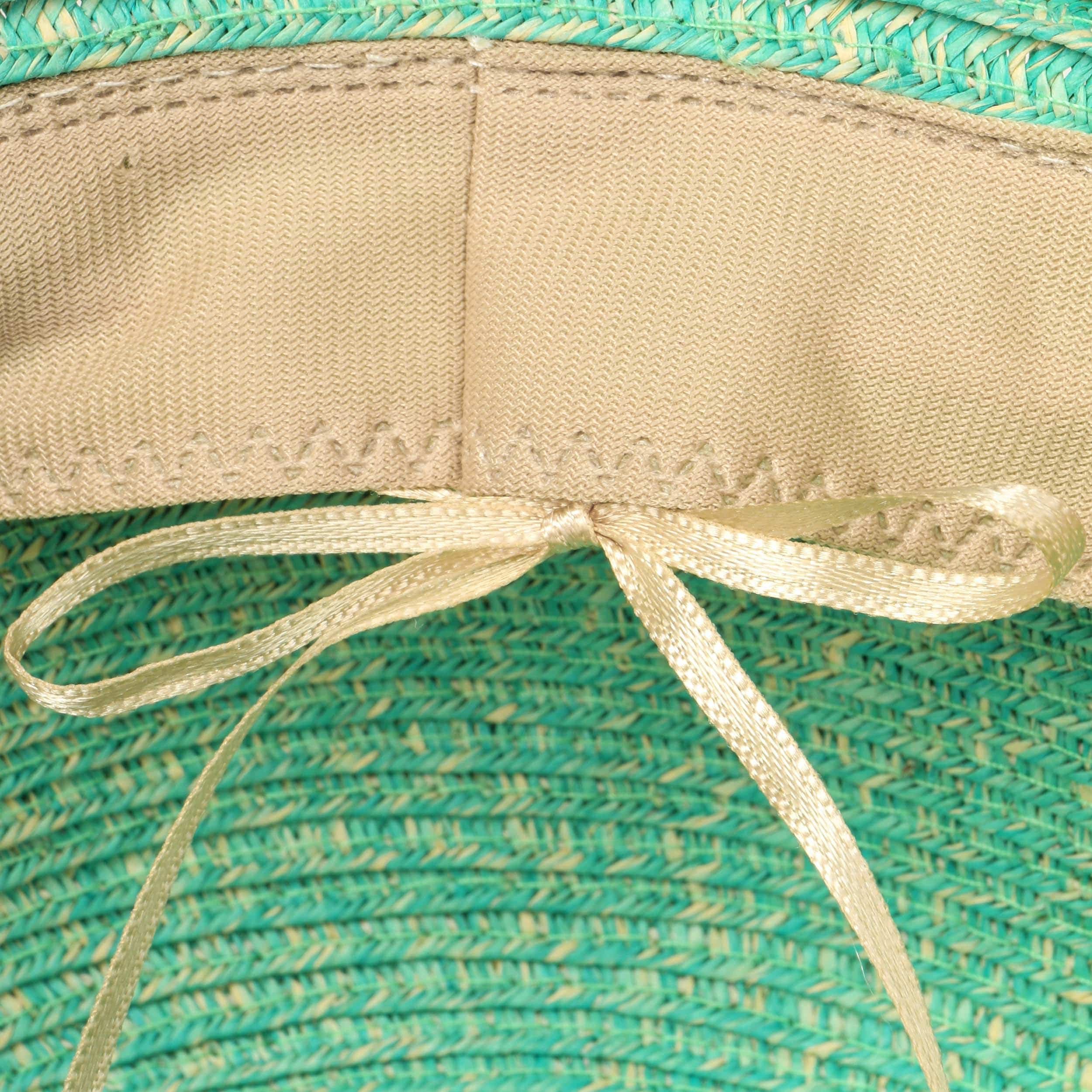 Cappello a tesa larga turchese. Guerrini, Roma - La Bottega Margutta