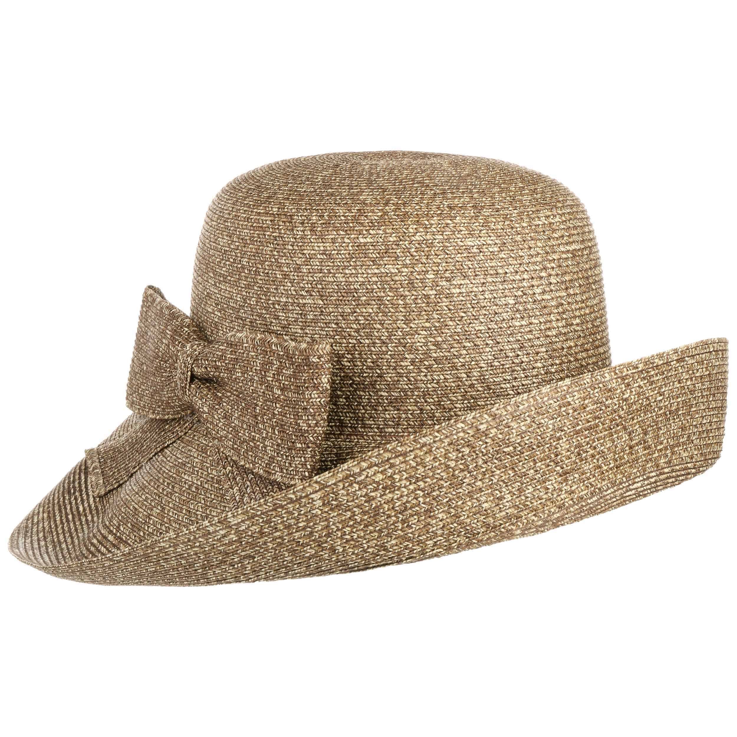 STETSON Penn Bogart Hat for Women/Men – Made in the EU – Felt with Flap with Lining, Grosgrain Ribbon Spring and Summer, Cognac, 59 cm