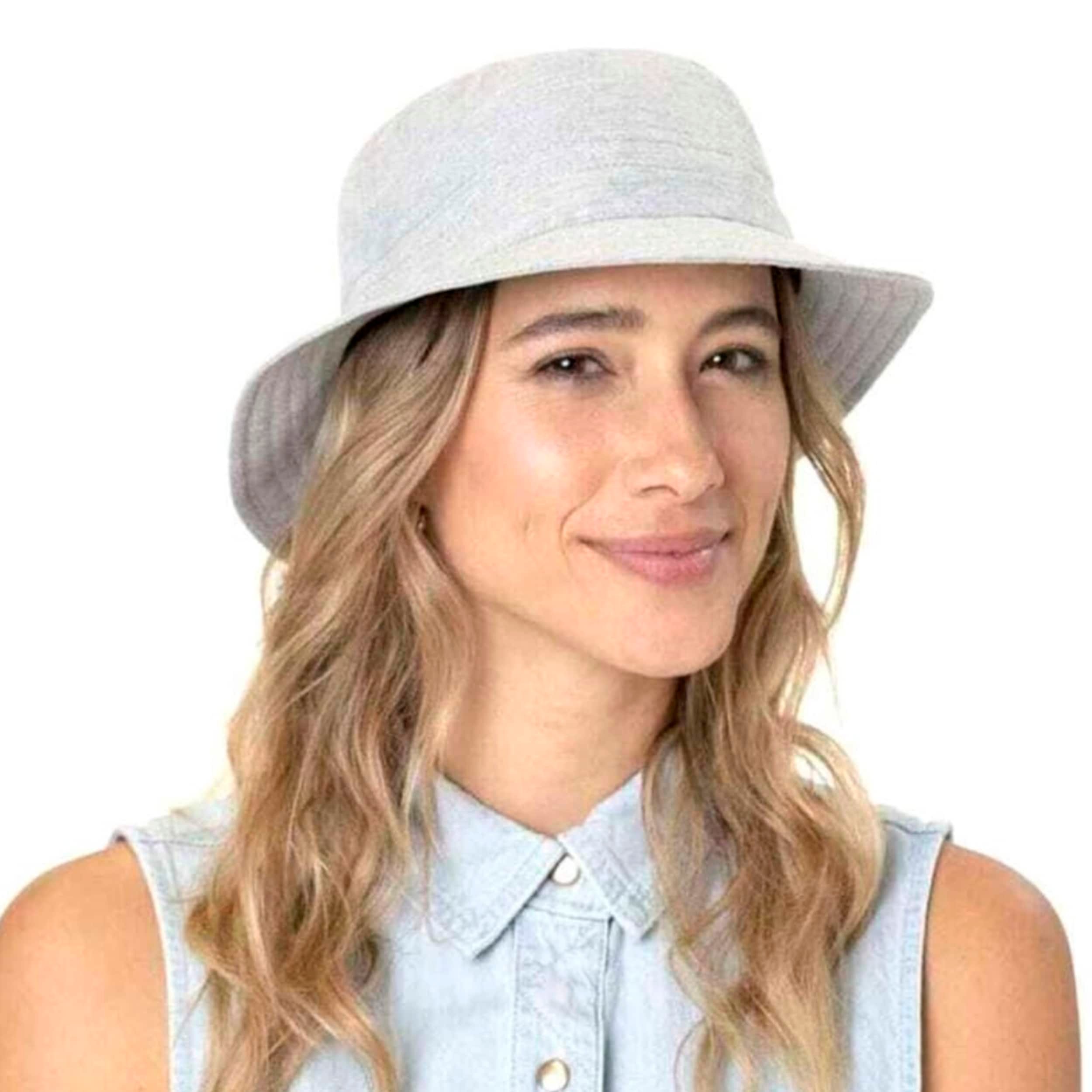MAYSER Coppola a Lino Simon Superior Anti UV Uomo - Made in The EU Cappello Piatto Berretto Cappellino Estivo con Visiera, Fodera Primavera/Estate - 55 cm Blu