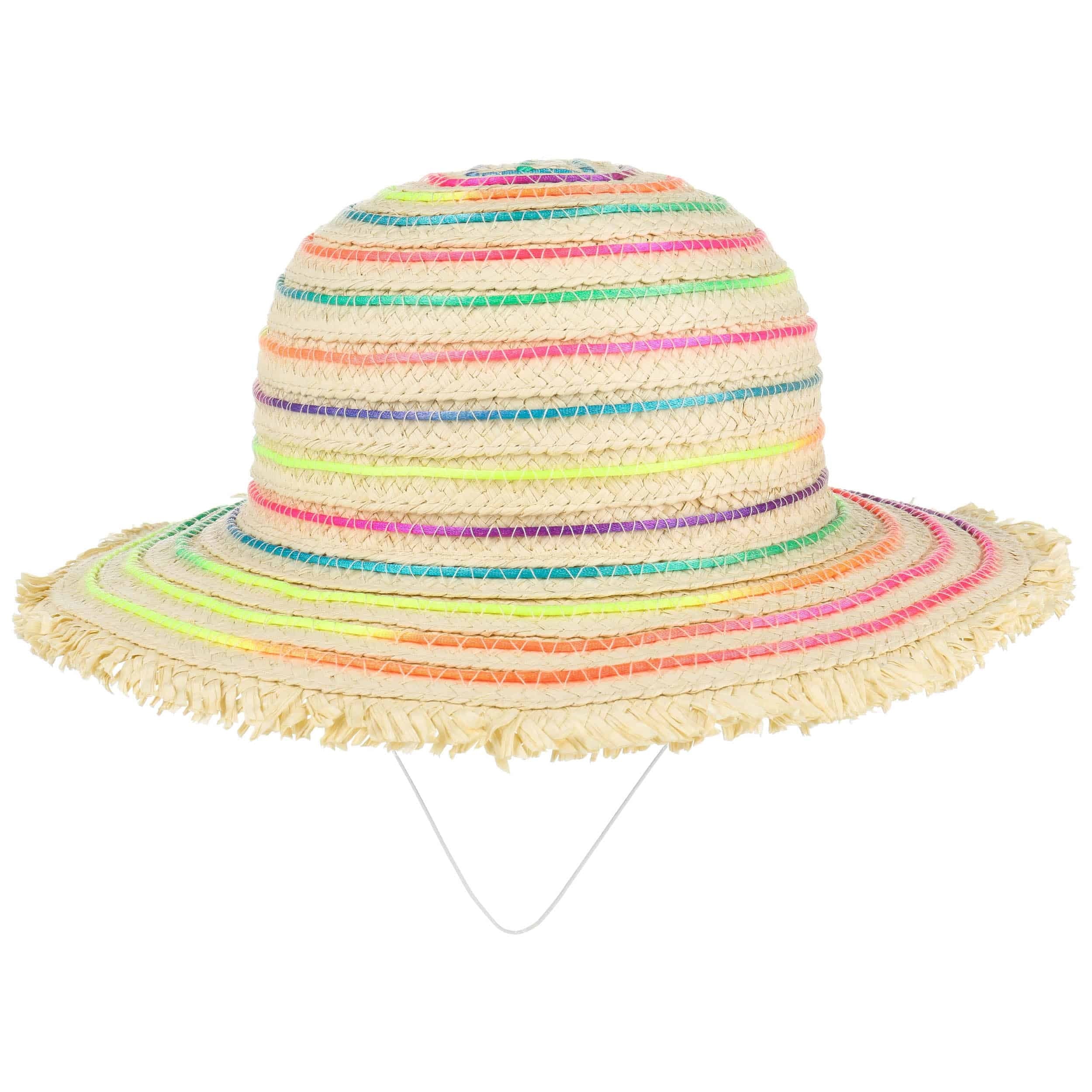 RoxNvm Cappello Mare Bambino in Cotone Regolabile Anti UV, Cappellino Estivo da Sole per Bambini da 6 Mesi a 2 Anni (Beige