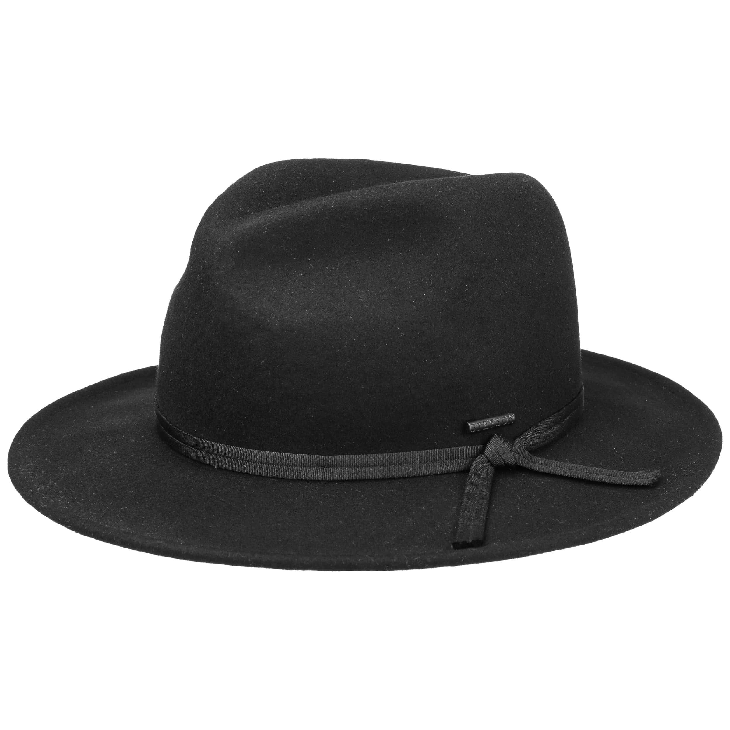 Cappelli da Cowboy per uomo donna 100% feltro di lana Western Outback cappello da giocatore cappello classico Fedora a tesa larga con pizzico frontale  200000297