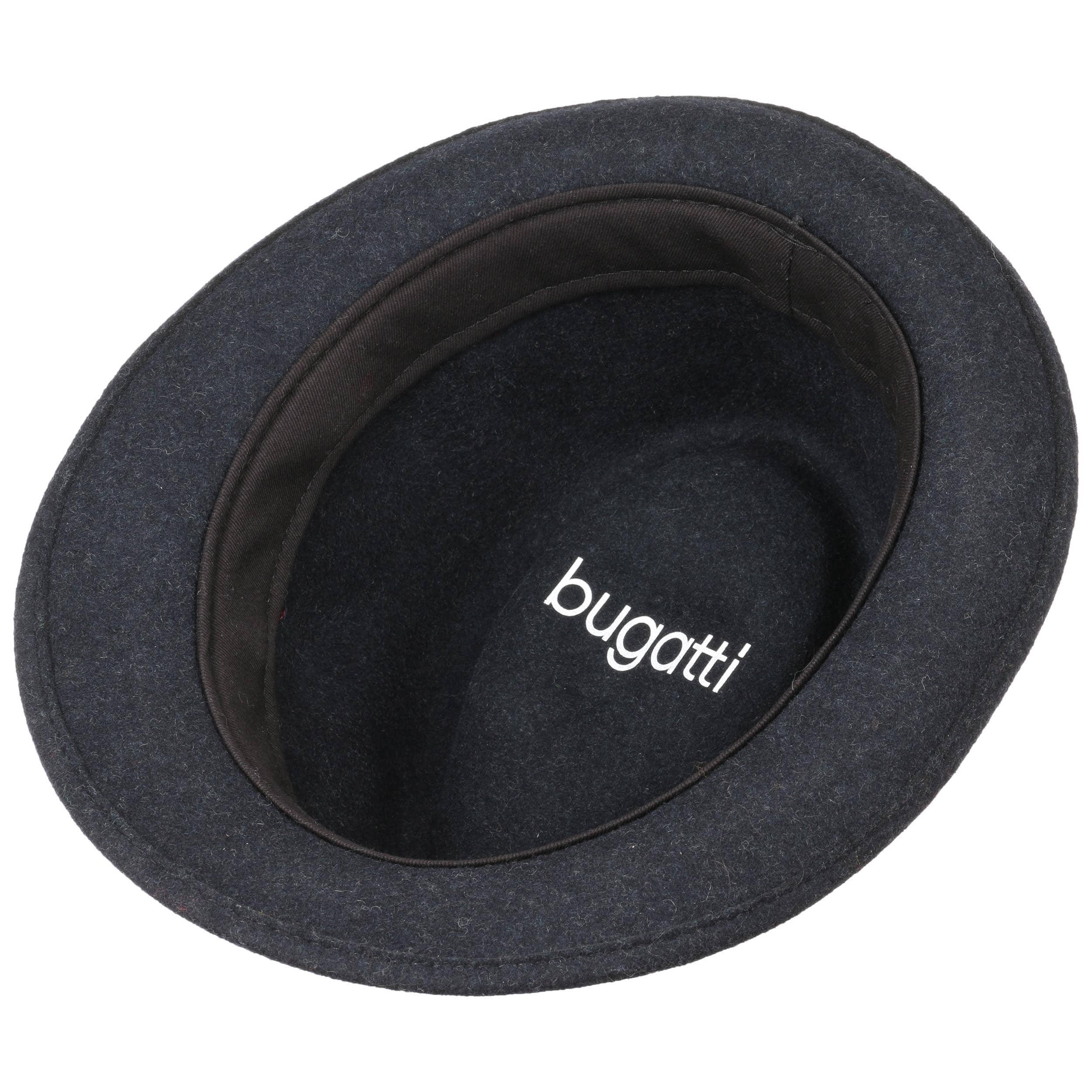 Cappello Trilby In Feltro Di Lana – Made In Italy – Taglia 57 Cm, Colore Nero