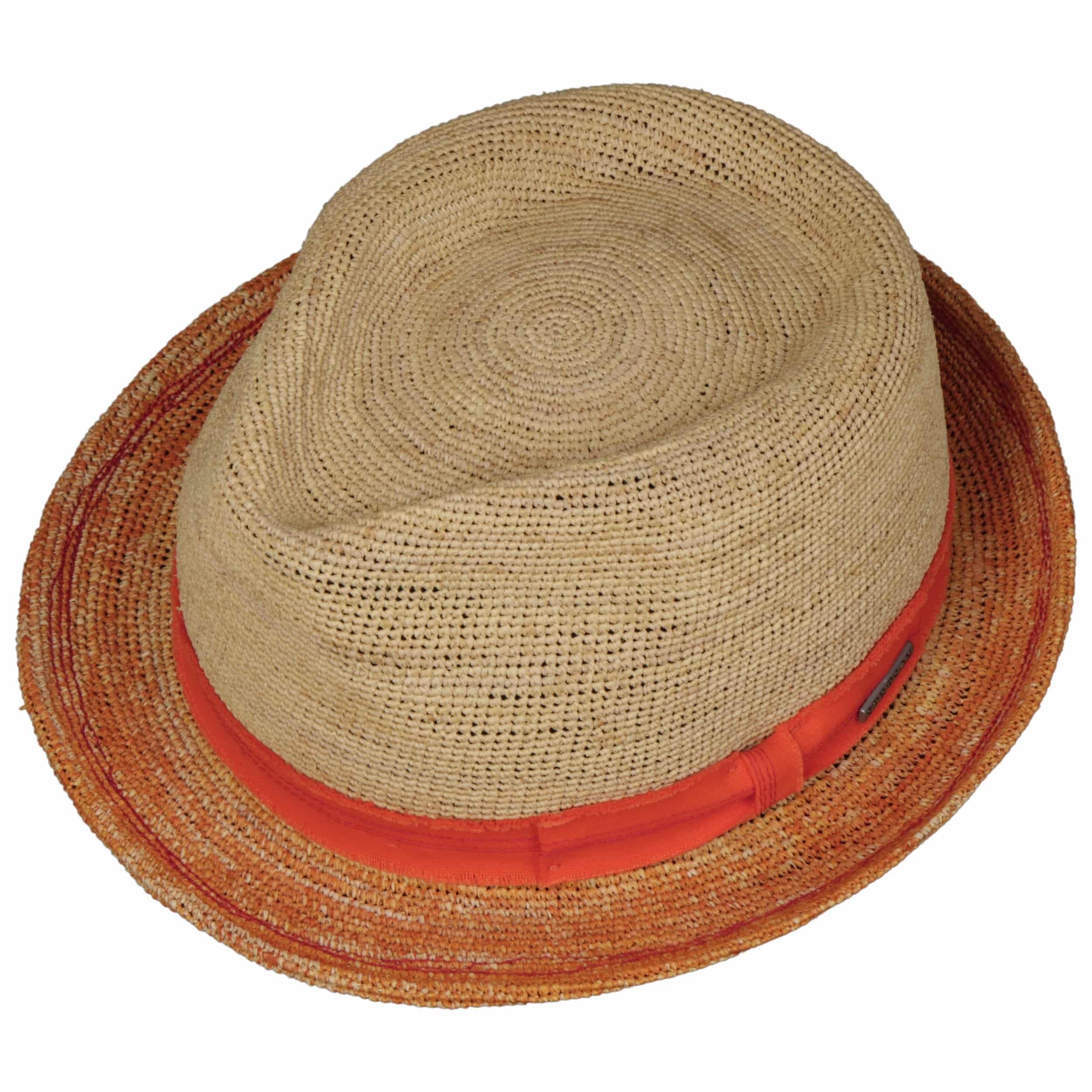 Cappellishop Málaga Cappello Trilby In Paglia – Tesa 5 Cm, Taglia 59 Cm, Colore Fuchsia, Prodotto In Italia, Moda Estiva