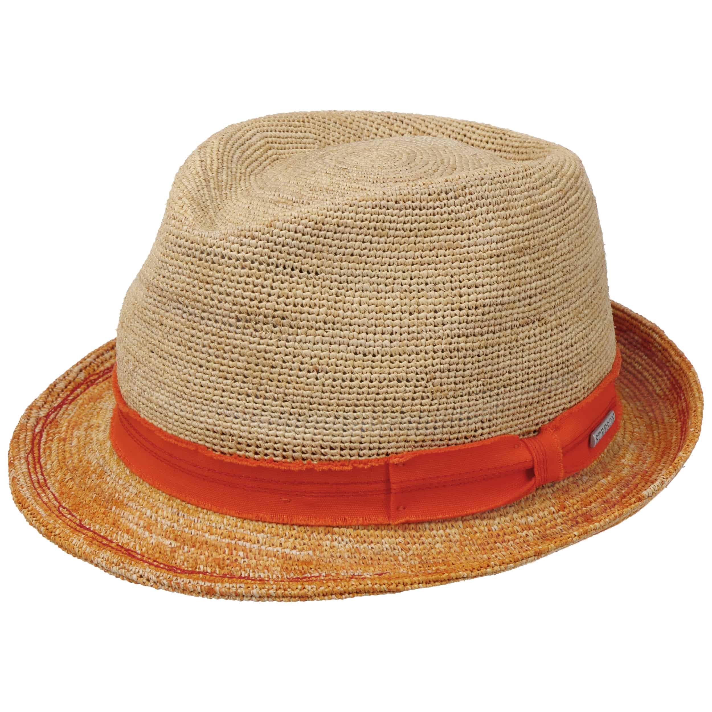 CAPPELLISHOP Valencia Trilby Cappello di Paglia a Tesa Stretta Prodotto in Italia Unisex Primavera Estate