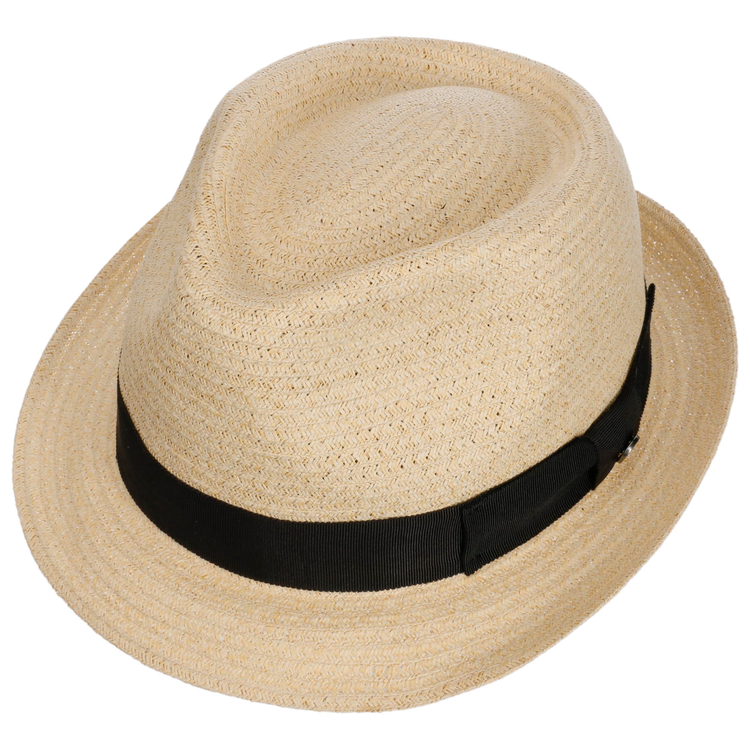 Cappellishop Cappello Traveller da Vendemmia da Uomo - Cappello Estivo in 100% Paglia