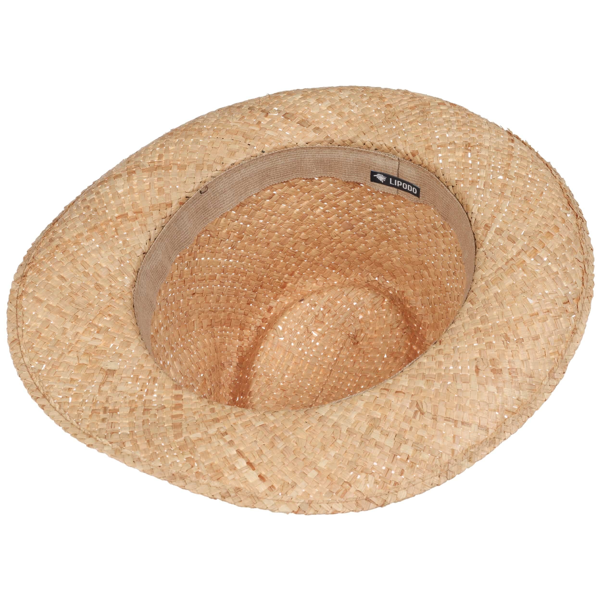 LIPODO Cappello Di Paglia Maldives Donna/Uomo - Made In Italy Estivo Bogart Da Sole Primavera Estate Xxl 62 63 Cm Marrone 118500509