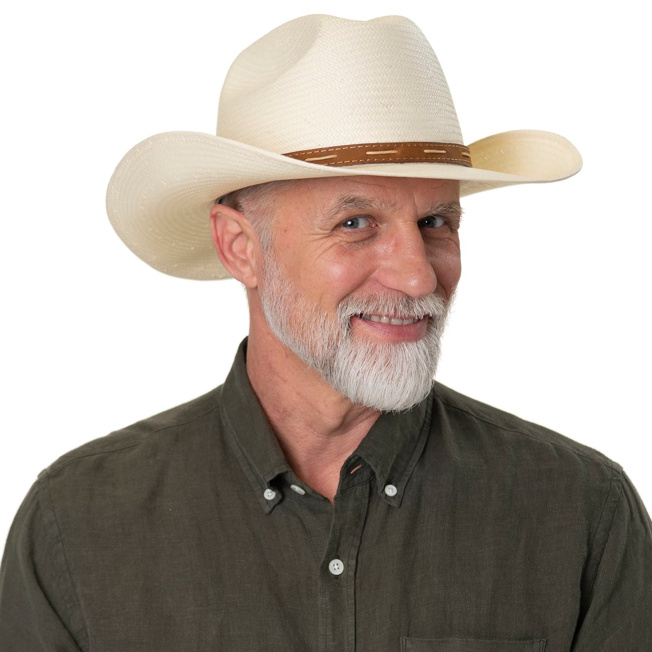 Cappello Da Cowboy Estivo In Paglia Beechfield B735 - Tesa Cablata, Fatto A Mano, Unisex - Foto 2
