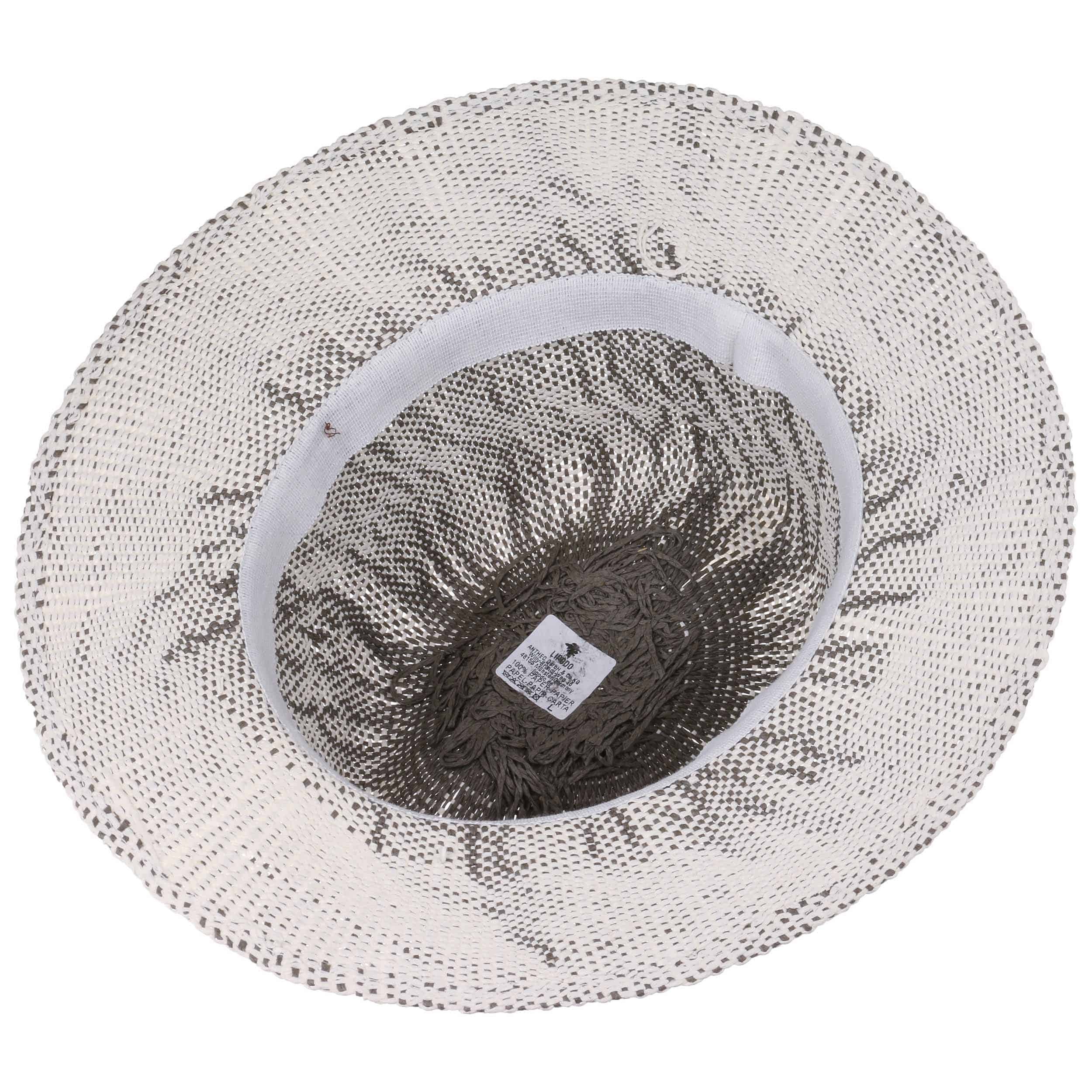 Cappello Di Paglia Da Uomo Taglie Forti (61-64 Cm) - Pieghevole Con Protezione UV, Colore Cachi