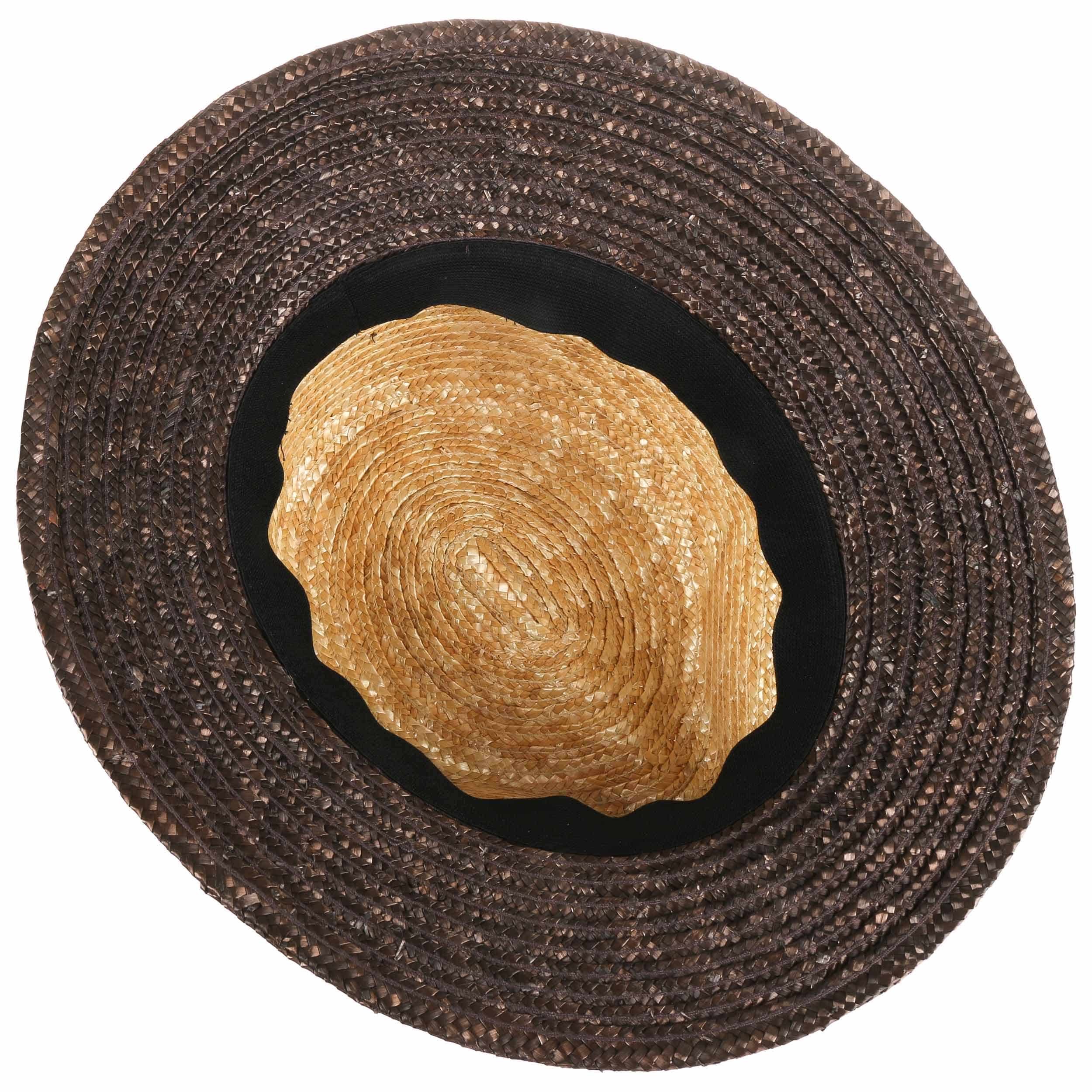 Cappello Di Paglia Albatros Modello Harvester: Colore Naturale Marrone, Leggero E Traspirante, Taglia 57/58