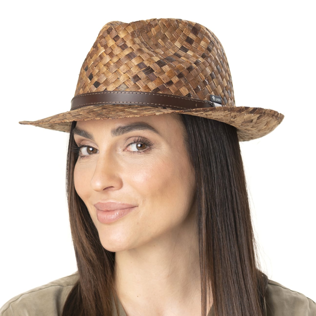 Cappellishop Uomo Bianco Mountain Cappello In Paglia Cappello - Foto 5