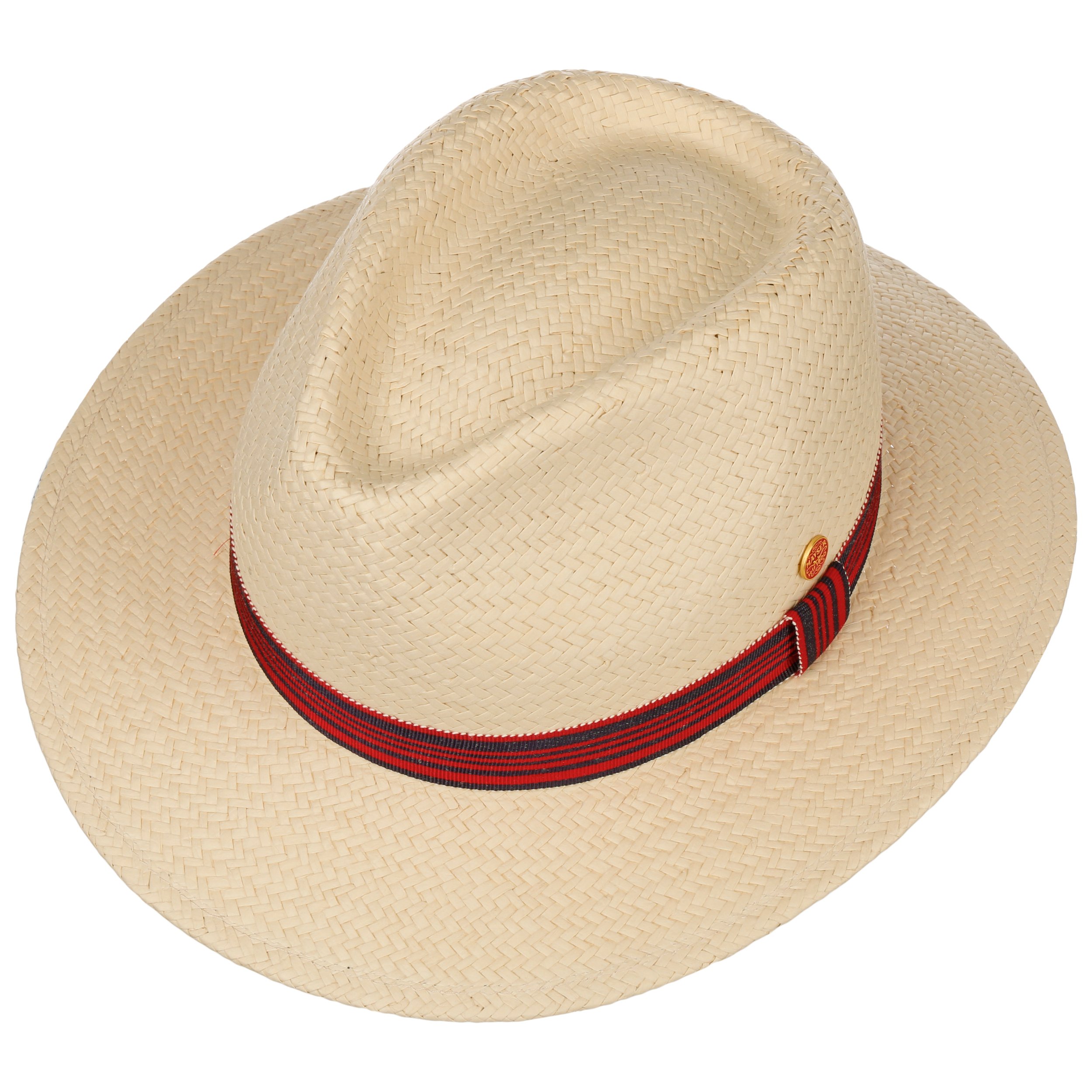 Cappello Di Paglia Uomo New Mathis Traveller, Made In EU | Tesa Larga 6 Cm, Nastro Grosgrain, Per Estate E Viaggi