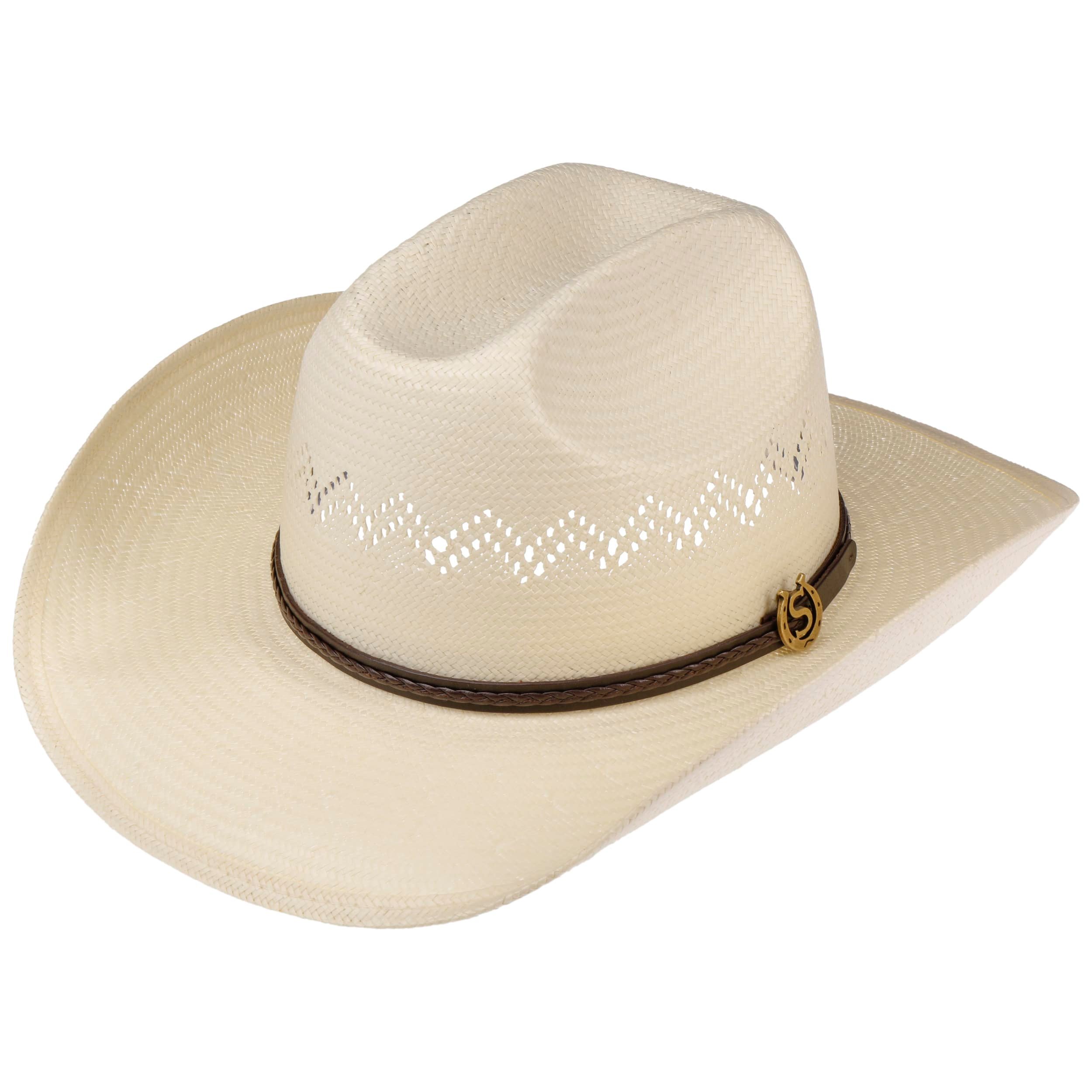 Travilah Rafia cappello in paglia da cowboy firmato STETSON