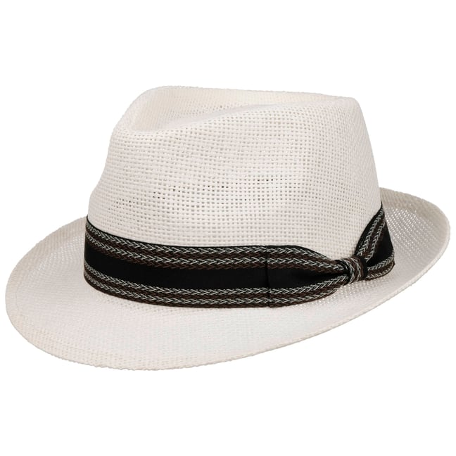Cappello Di Paglia Trilby Montreal Lipodo Per Uomo E Donna, Tesa 4,5 Cm, Leggero E Traspirante, Ideale Per Estate E Viaggi, Con Cordino Regolabile
