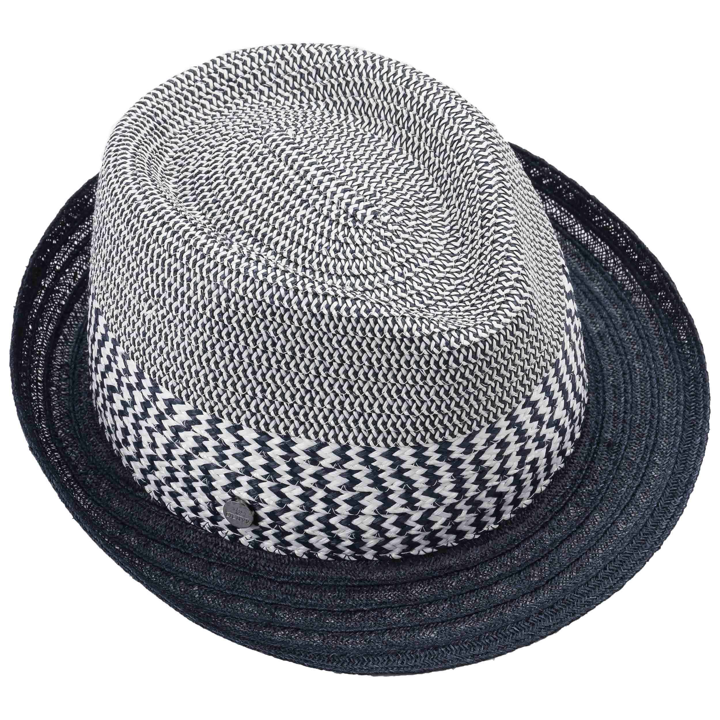 Cappello Trilby LIERYS In Tessuto - Cappello Estivo Unisex Per Spiaggia E Sole, Motivo Screziato
