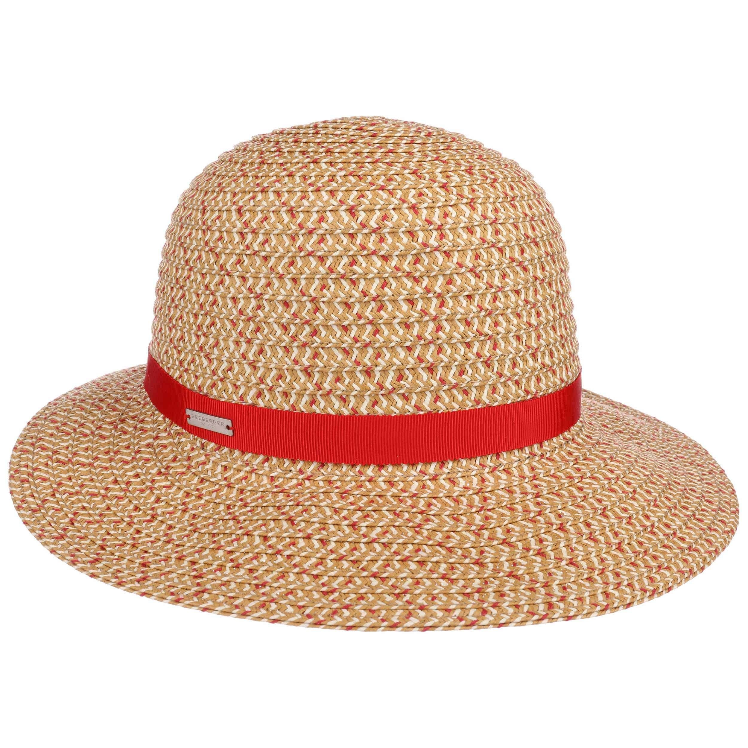 Seeberger Cappello Campana Bicolore | Paglia Naturale Haute Couture