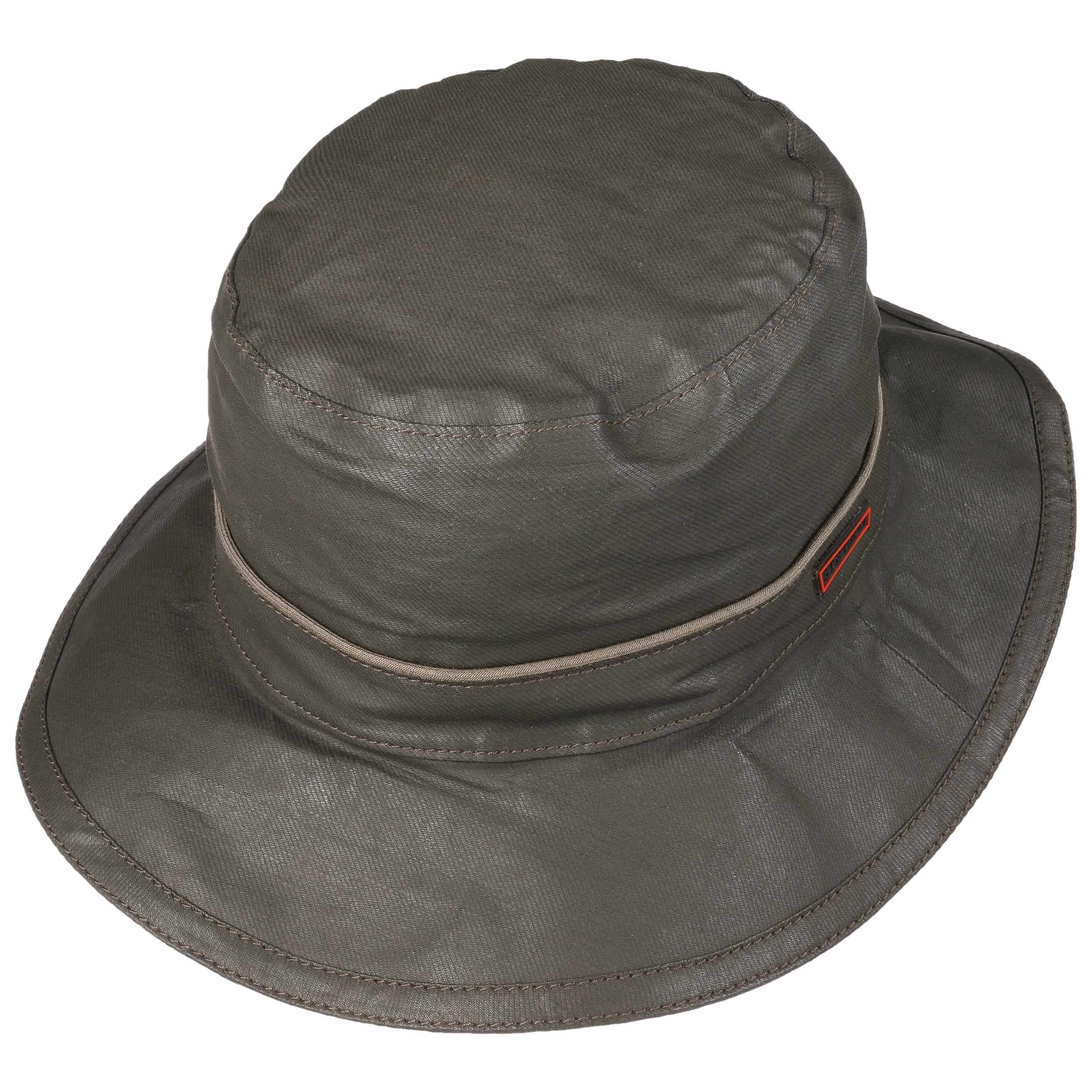 Cappello Stetson Traveller Uomo - In Cotone Con Fascia Pelle, Protezione UV 80, Per Estate E Inverno