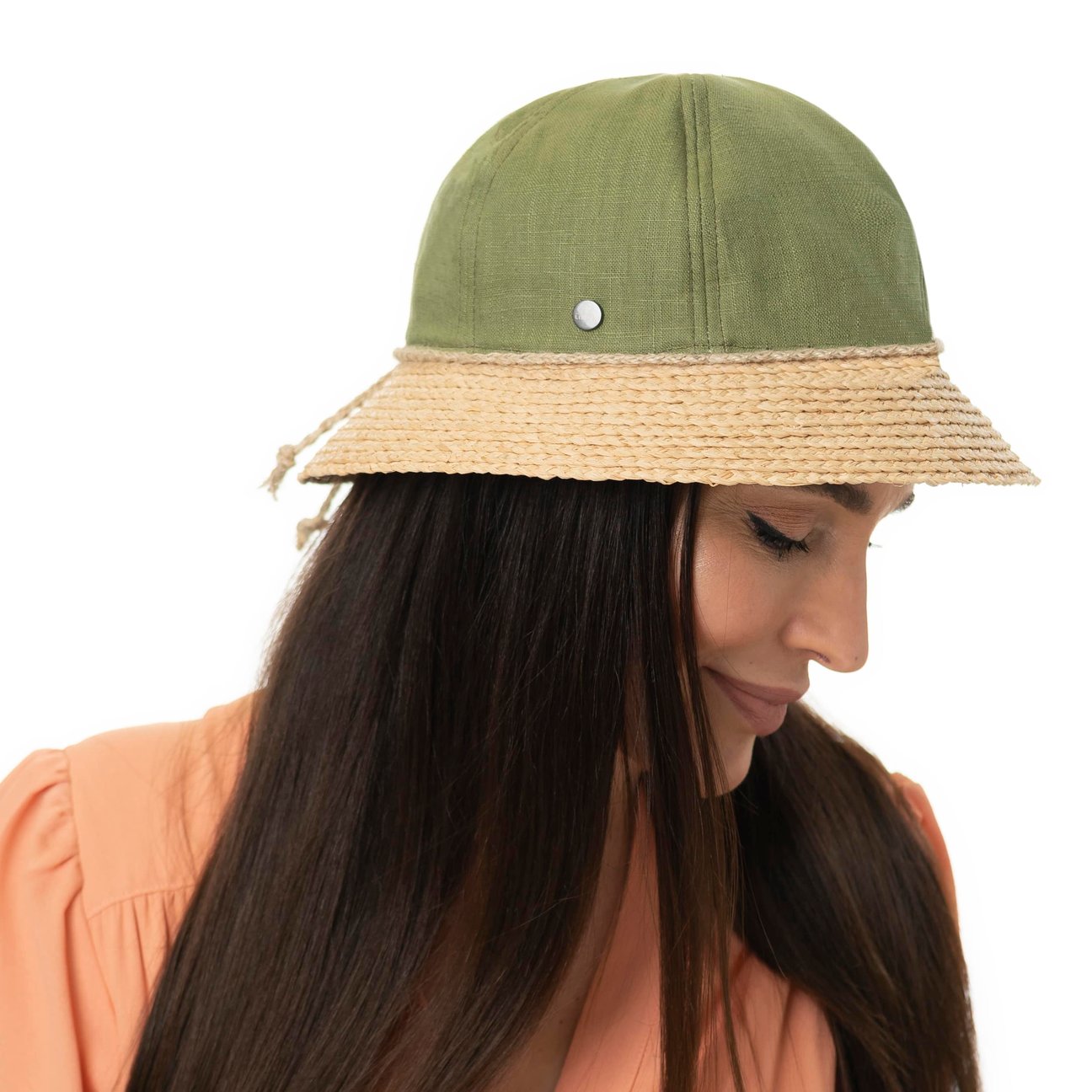 Cappello Di Paglia Donna A Tesa Larga - Pieghevole Protezione UV Per Spiaggia E Giardinaggio - Regolabile 56-58cm