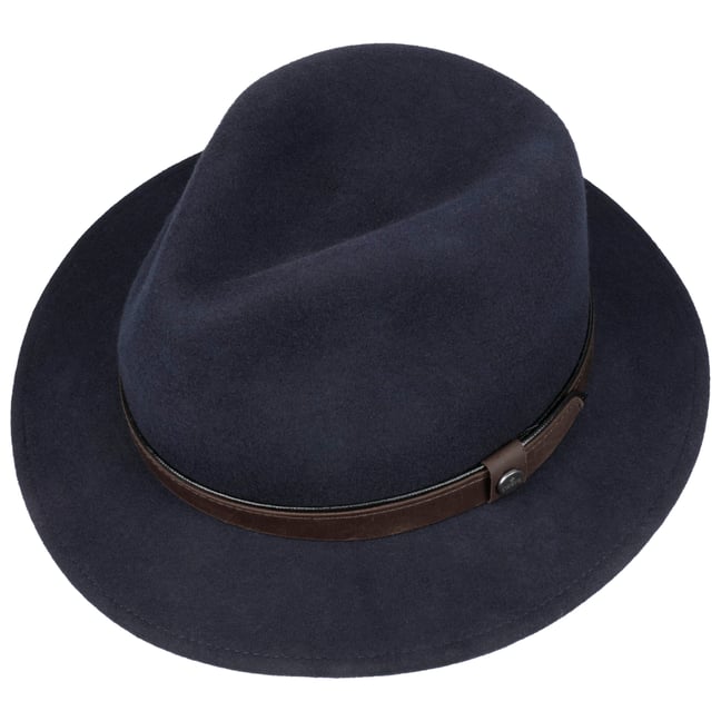 Cappello Pork Pie In Lino LIERYS - Made In Italy, Falda 3cm, Corona 9cm, Perfetto Per Primavera/estate