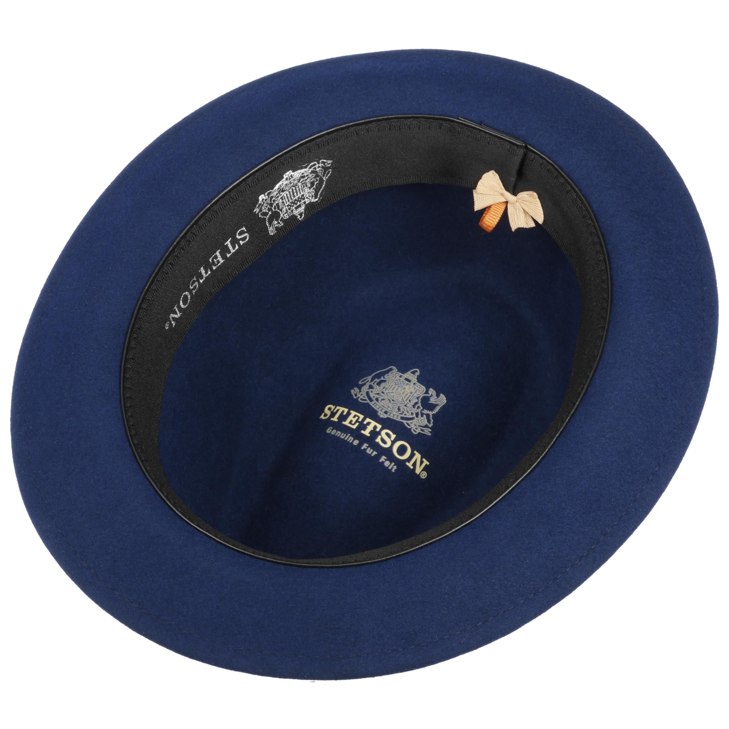Borsalino Cappello di Feltro Federico Premium Donna/Uomo - Made in Italy Trilby Lana con Fodera, Nastro Grosgrain Autunno/Inverno - 60 cm Talpa