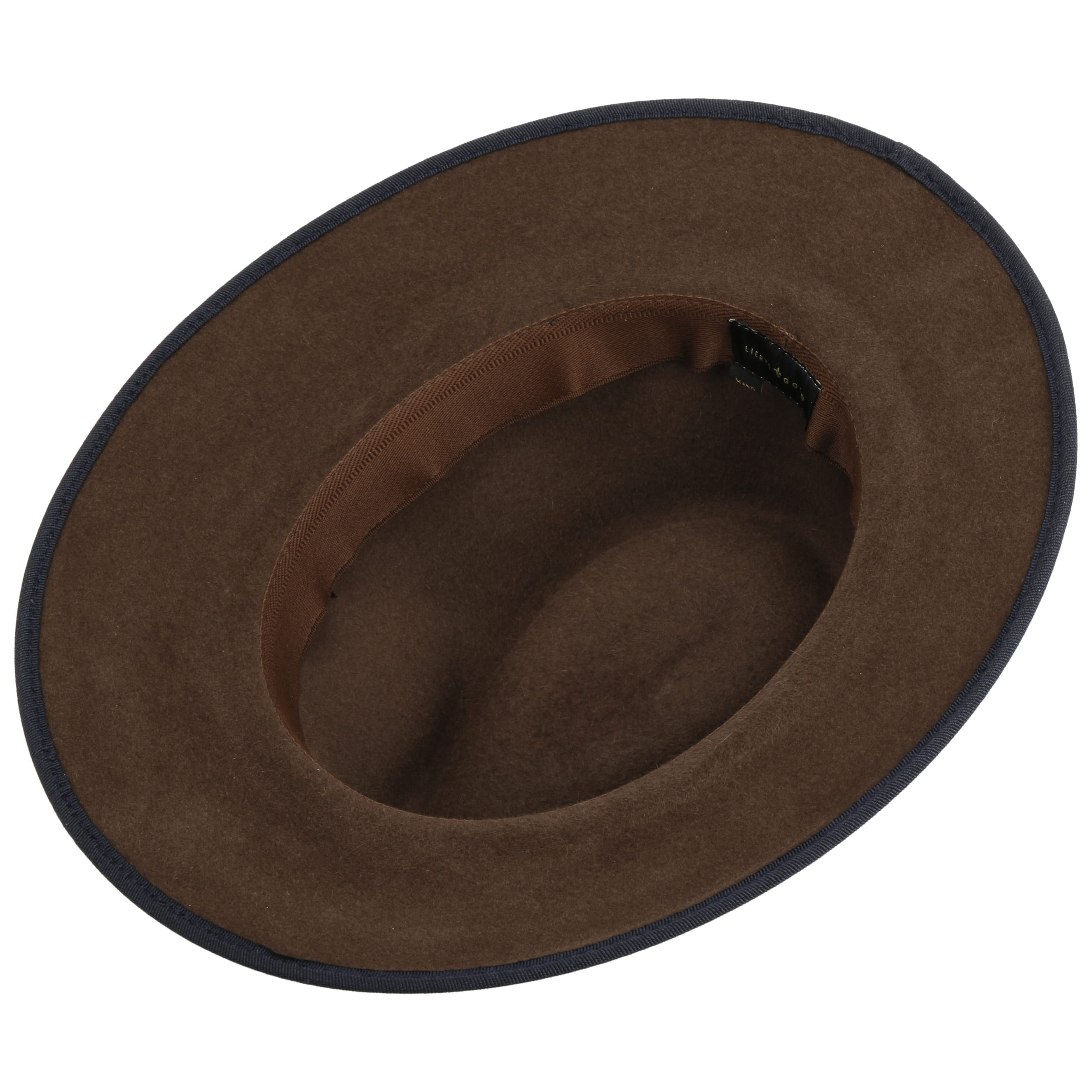 Hat Cappello Lana Marrone Cappello Uomo Feltro Di Lana A Tesa Piccola  Player Hat