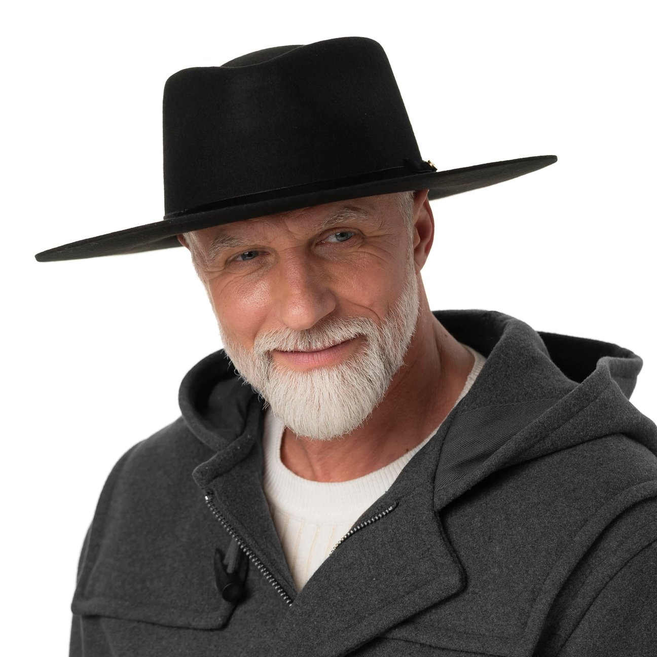 Stetson Cappello In Lana Open Crown Asahi Guard | Unisex, Feltro, Fascia In Pelle, Nero, XL (60-61 Cm)