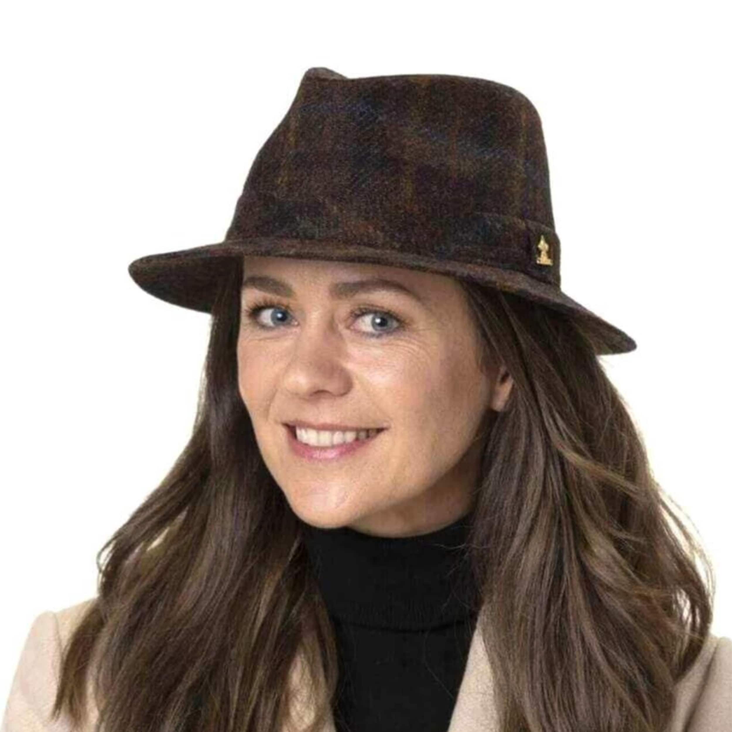 Walker & Hawkes Harris Tweed SCOTTISH Flat Cap 100% Wool Country Hat S-2XL - Foto 4