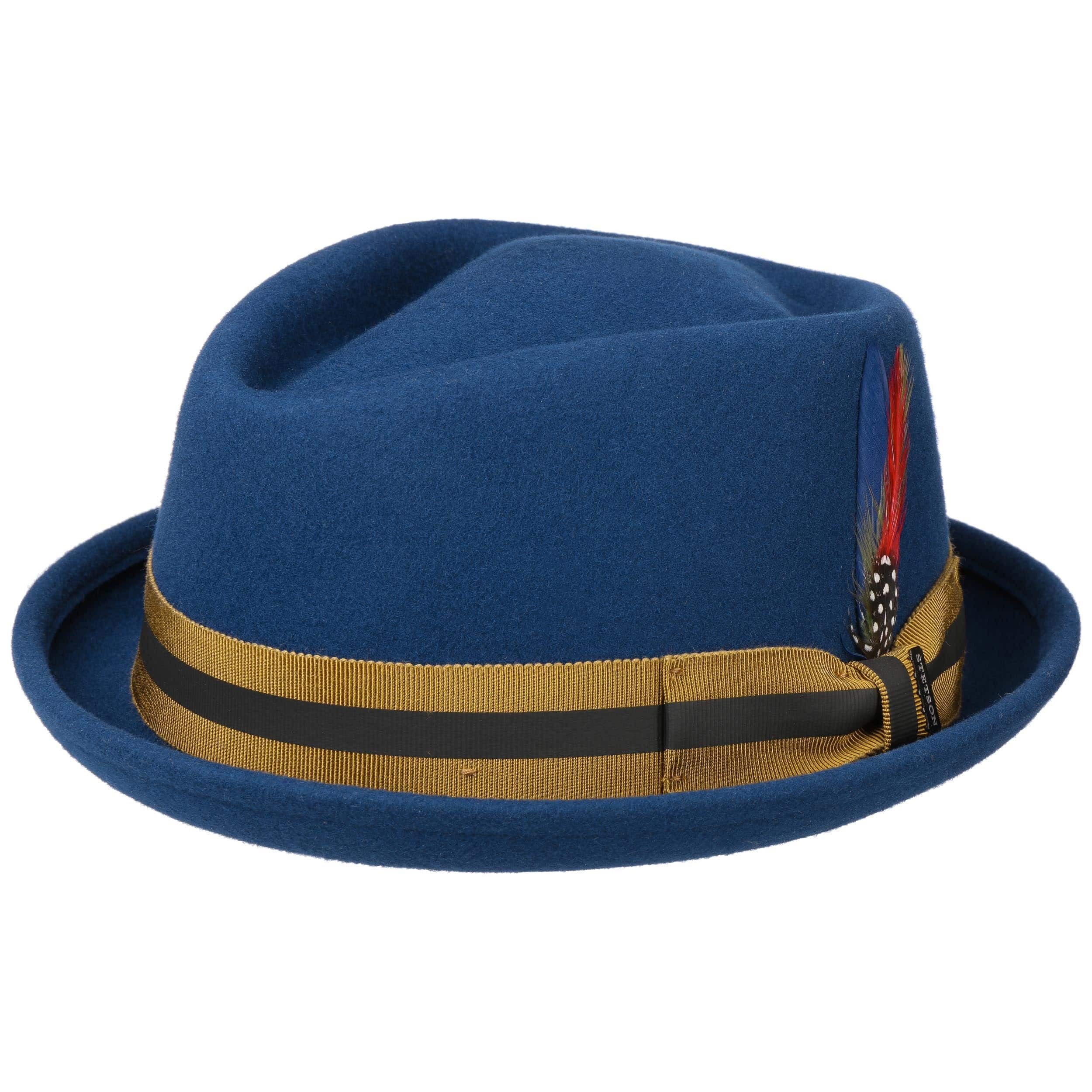Cappello Pork Pie In Lana Per Uomo – Made In Italy, Tinta Unita